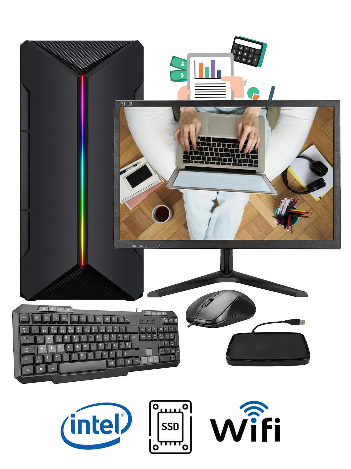 Ramtech Workforce WF160 AMD Ryzen 9 i3-2100 8 GB Ram DDR3 256 GB SSD Mid Tower
FreeDos Masaüstü Bilgisayar