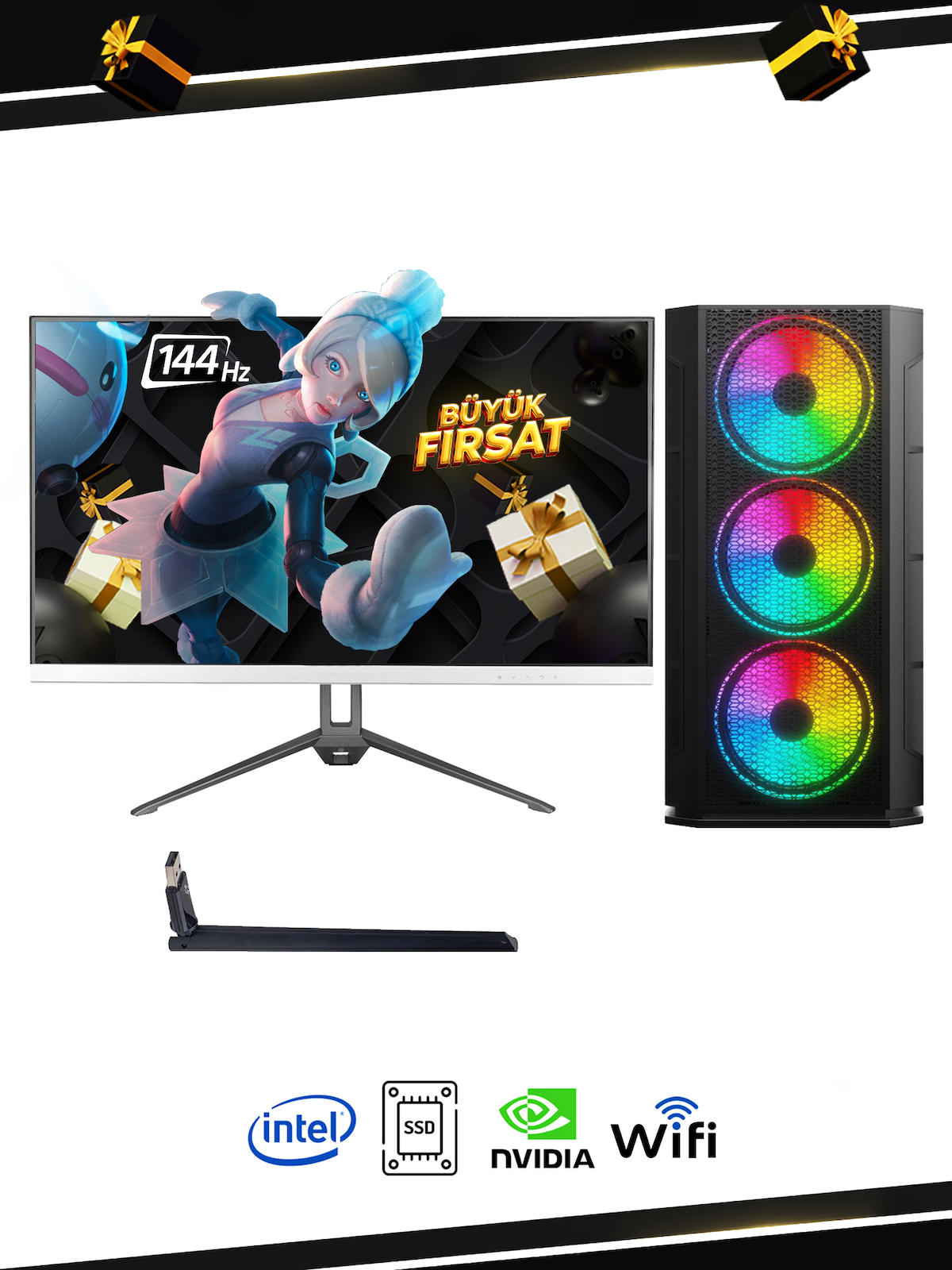 Ramtech BF Hiper Harici GeForce GTX 750 Ti Ekran Kartlı AMD Ryzen 9 i5 4570 16 GB Ram DDR3 240 GB SSD Mid Tower
 FreeDos Masaüstü Bilgisayar