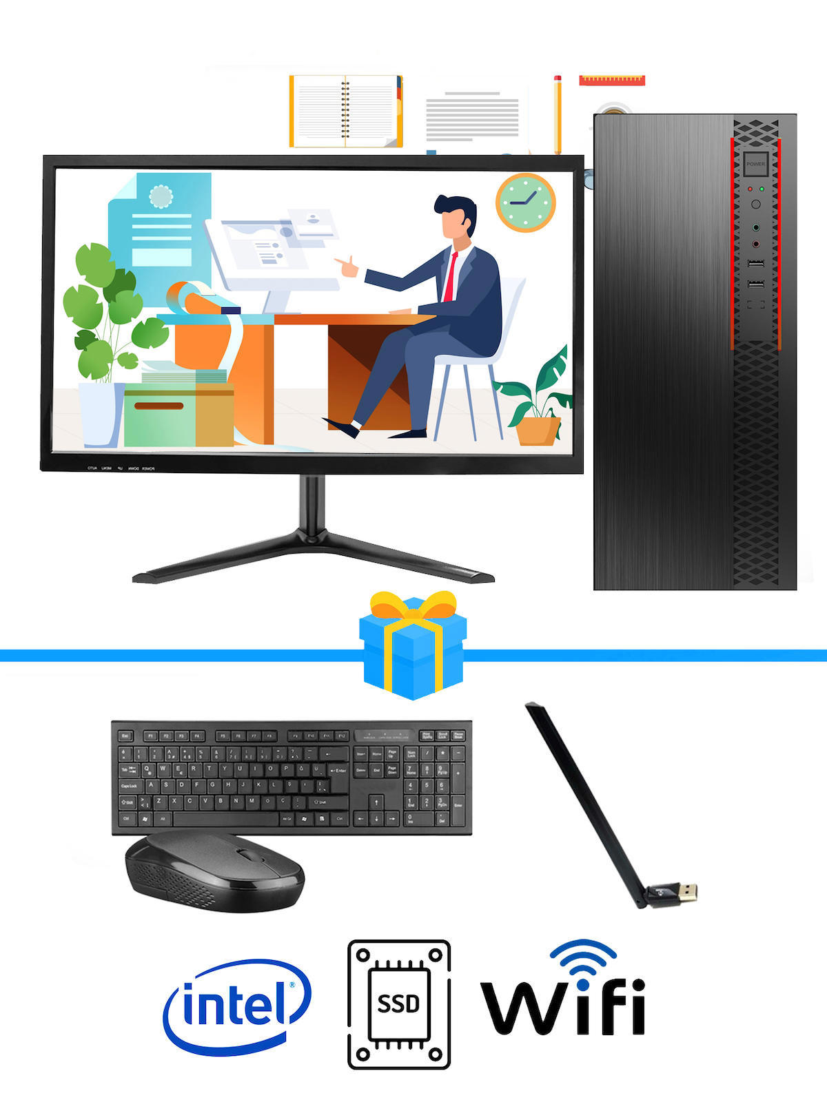 Ramtech Workforce WF421 AMD Ryzen 7 i3 2120 16 GB Ram DDR3 128 GB SSD Mid Tower
FreeDos Masaüstü Bilgisayar