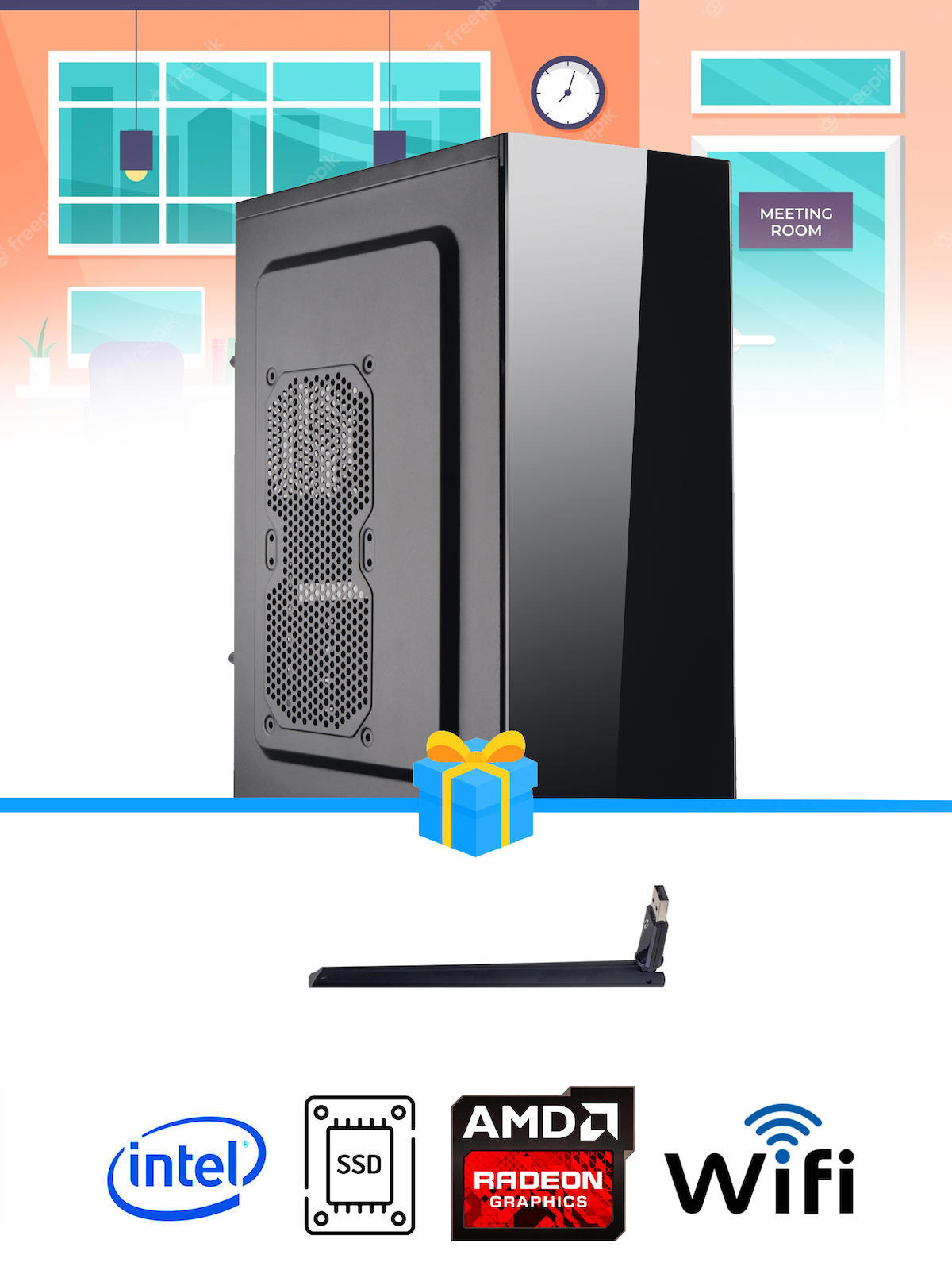 Ramtech Workforce OF710-259 Harici Radeon R5 230 Ekran Kartlı AMD Ryzen 9 i7-10700F 8 GB Ram DDR4 128 GB SSD Mid Tower
FreeDos Masaüstü Bilgisayar
