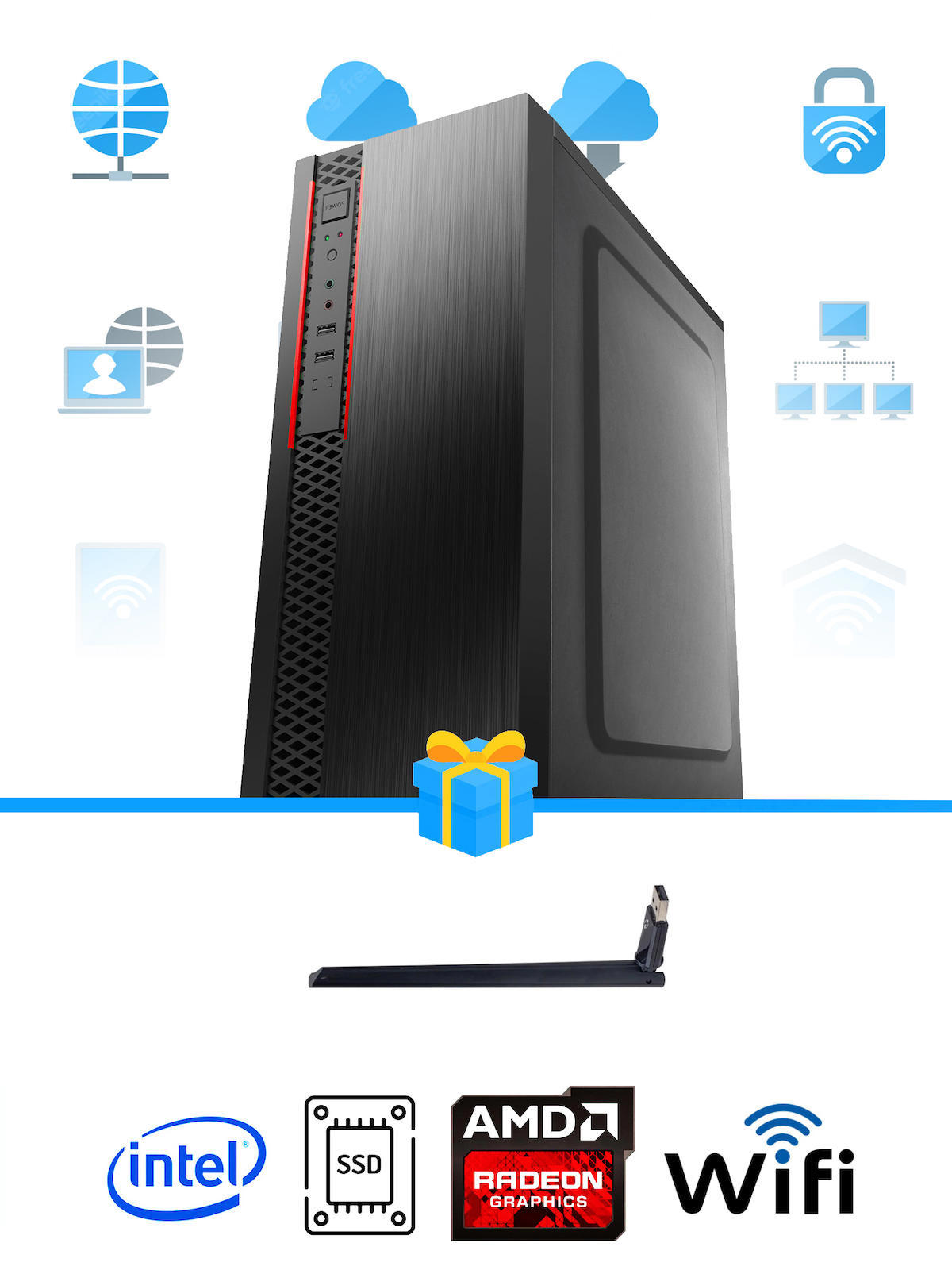 Ramtech Workforce OF310-132 Harici Radeon R5 230 Ekran Kartlı AMD Ryzen 7 i3 10100F 16 GB Ram DDR4 512 GB SSD Mid Tower
FreeDos Masaüstü Bilgisayar