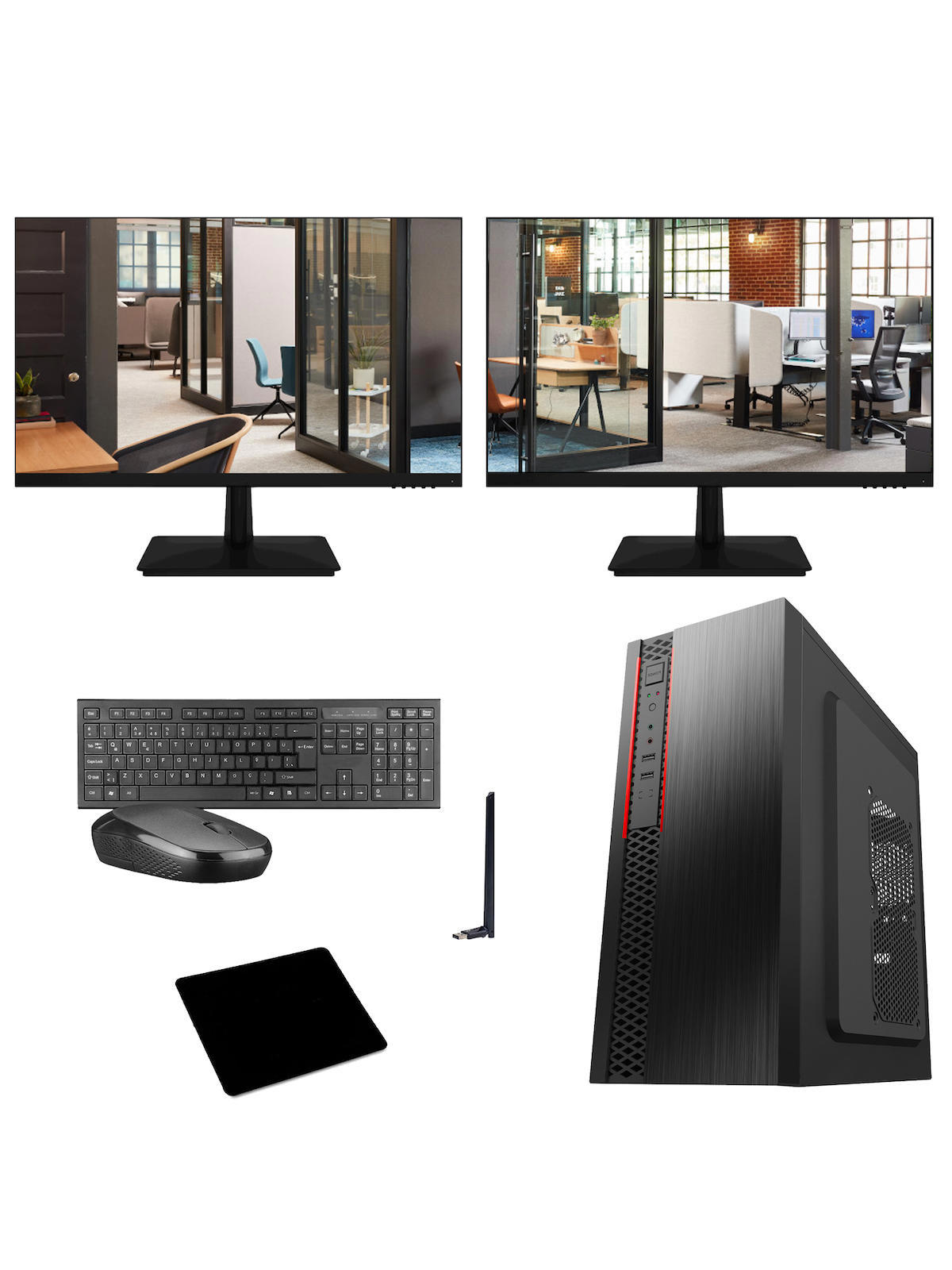 Ramtech Workforce OF710-354 Harici Radeon R5 230 Ekran Kartlı AMD Ryzen 9 i7-10700F 16 GB Ram DDR4 512 GB SSD Mid Tower
 FreeDos Masaüstü Bilgisayar