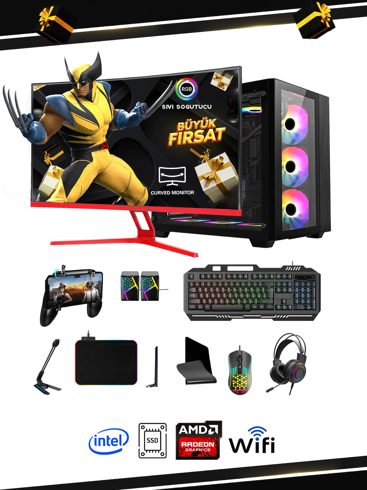 Ramtech BF480 Extra Harici Radeon R7 240 Ekran Kartlı AMD Ryzen 9 i5 4570 16 GB Ram DDR3 480 GB SSD Mid Tower
FreeDos Masaüstü Bilgisayar