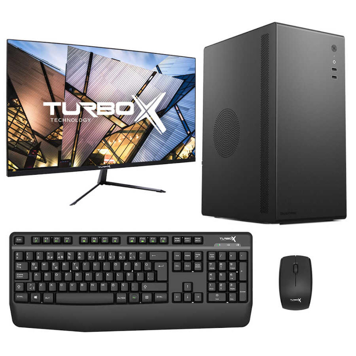 Turbox Tx3805 Paylaşımlı HD Graphics Ekran Kartlı Intel Core 2600 8 GB Ram DDR3 256 GB SSD Mid Tower
 FreeDos Masaüstü Bilgisayar
