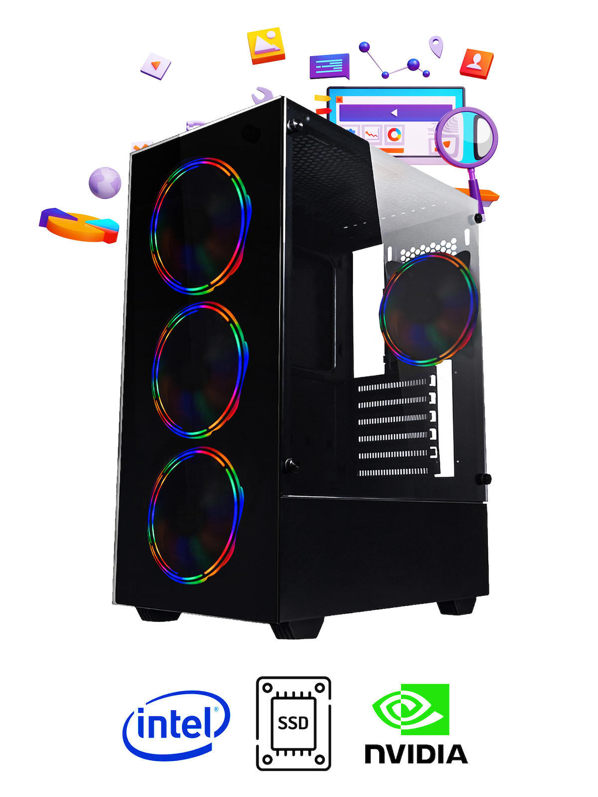 Ramtech Workforce WF366 AMD Ryzen 7 E5 2650 v2 32 GB Ram DDR4 256 GB SSD Mid Tower
FreeDos Masaüstü Bilgisayar
