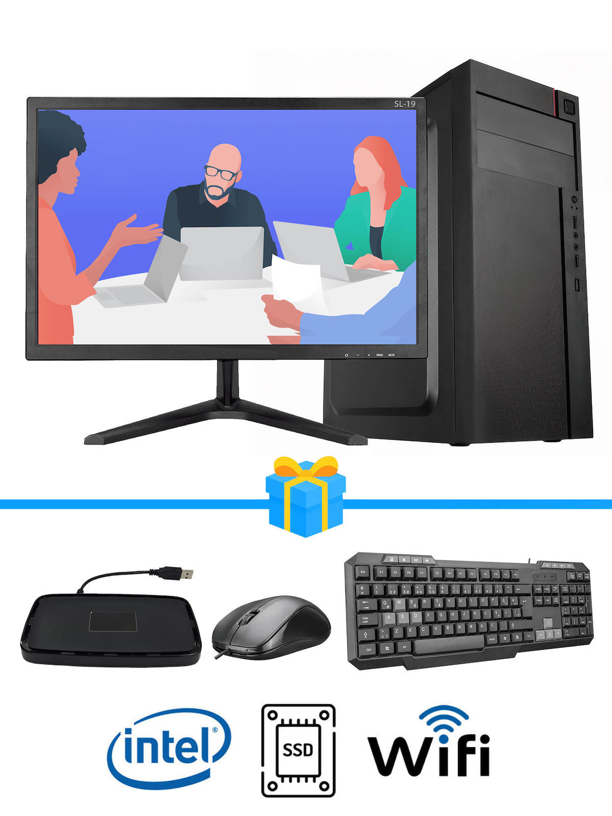 Ramtech Workforce WF227 AMD Ryzen 9 i3-2100 8 GB Ram DDR3 128 GB SSD Mid Tower
FreeDos Masaüstü Bilgisayar
