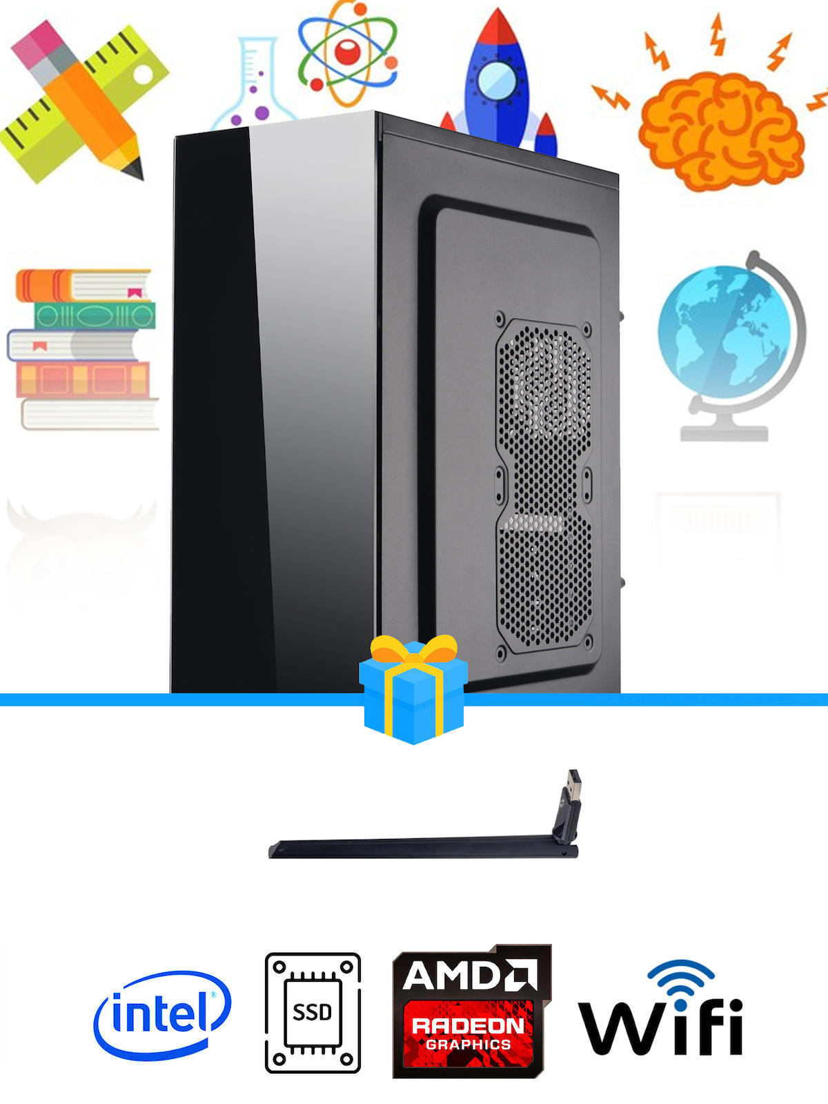 Ramtech Workforce OF510-007 Harici Radeon R5 230 Ekran Kartlı AMD Ryzen 9 i5 10400F 8 GB Ram DDR4 128 GB SSD Mid Tower
FreeDos Masaüstü Bilgisayar