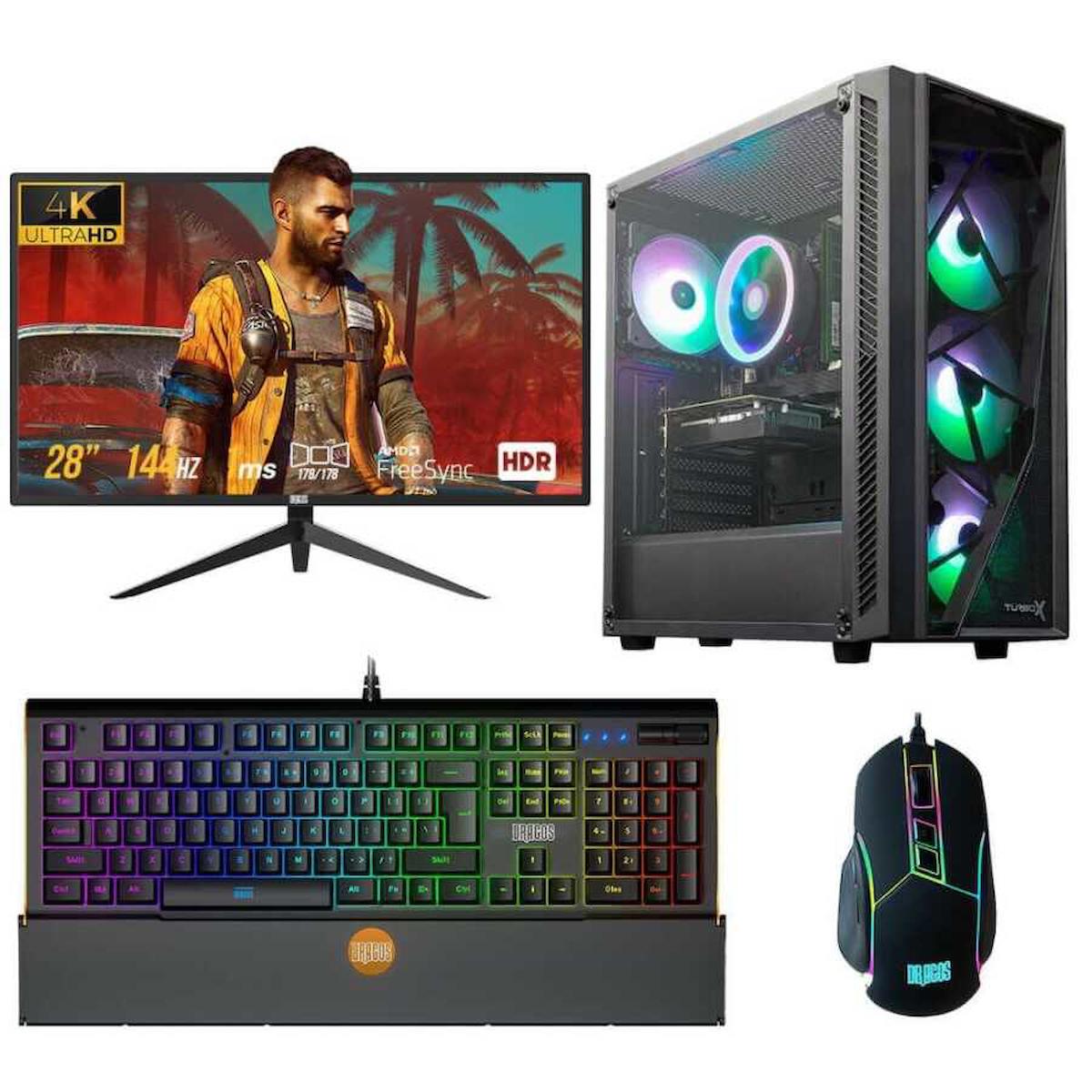Dragos DRx2685 Harici GeForce RTX 3050 Ekran Kartlı AMD Ryzen 7 5500 32 GB Ram DDR4 512 GB SSD Mid Tower FreeDos Masaüstü Bilgisayar