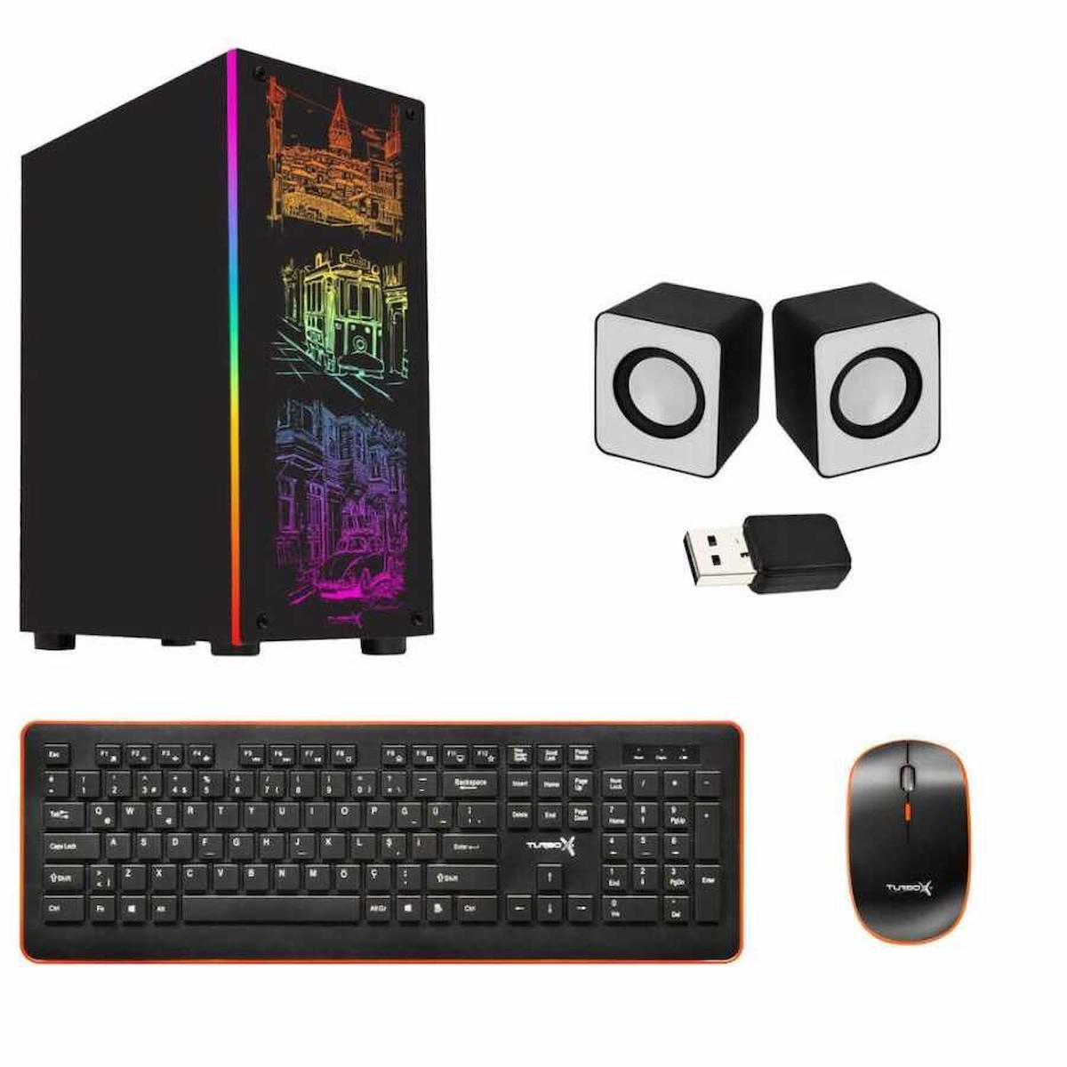 Turbox Tx1997 Paylaşımlı HD Graphics Ekran Kartlı Intel Core i5 4440 8 GB Ram DDR3 256 GB SSD Mid Tower
 FreeDos Masaüstü Bilgisayar