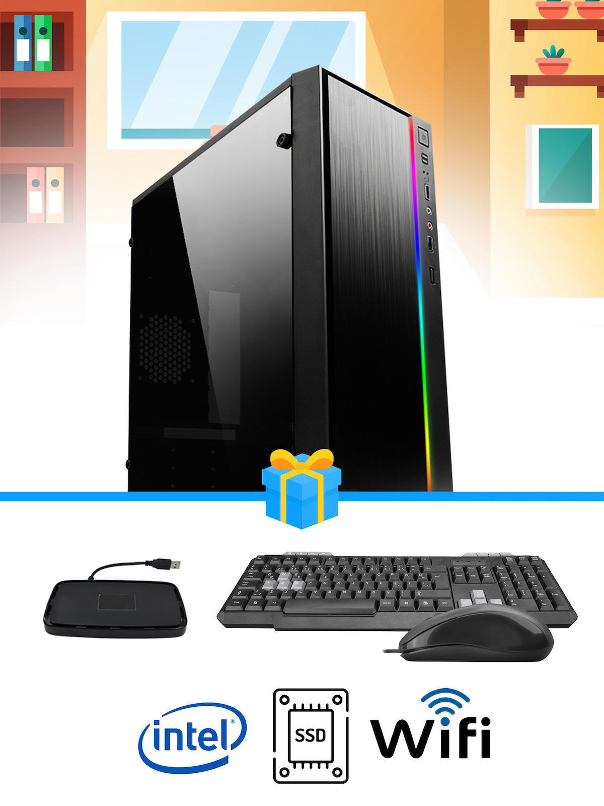 Ramtech Workforce WF344 AMD Ryzen 9 i5 6500 16 GB Ram DDR4 256 GB SSD Mid Tower
FreeDos Masaüstü Bilgisayar