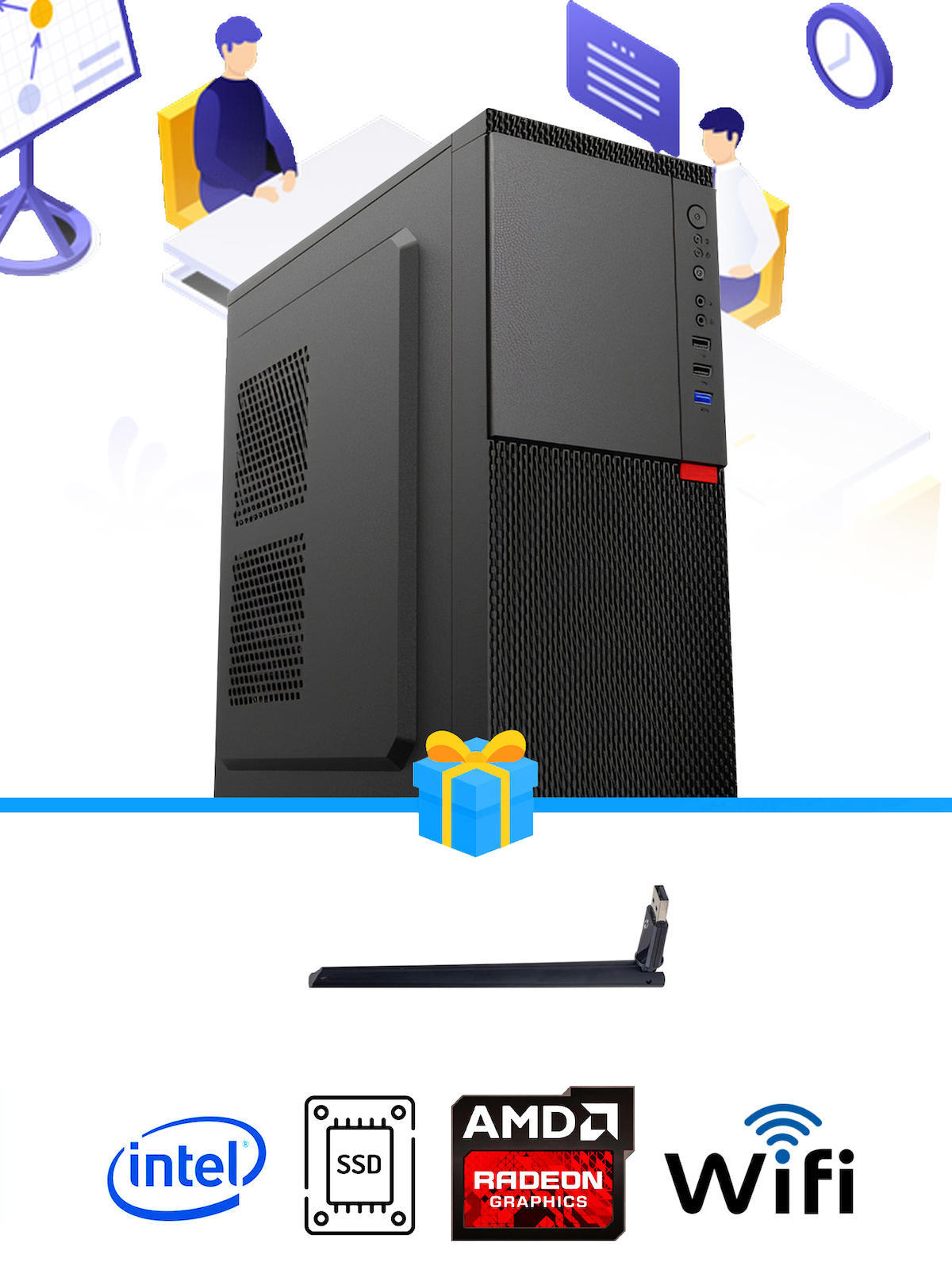 Ramtech Workforce OF510-004 Harici Radeon R5 230 Ekran Kartlı AMD Ryzen 9 i5 10400F 16 GB Ram DDR4 128 GB SSD Mid Tower
FreeDos Masaüstü Bilgisayar