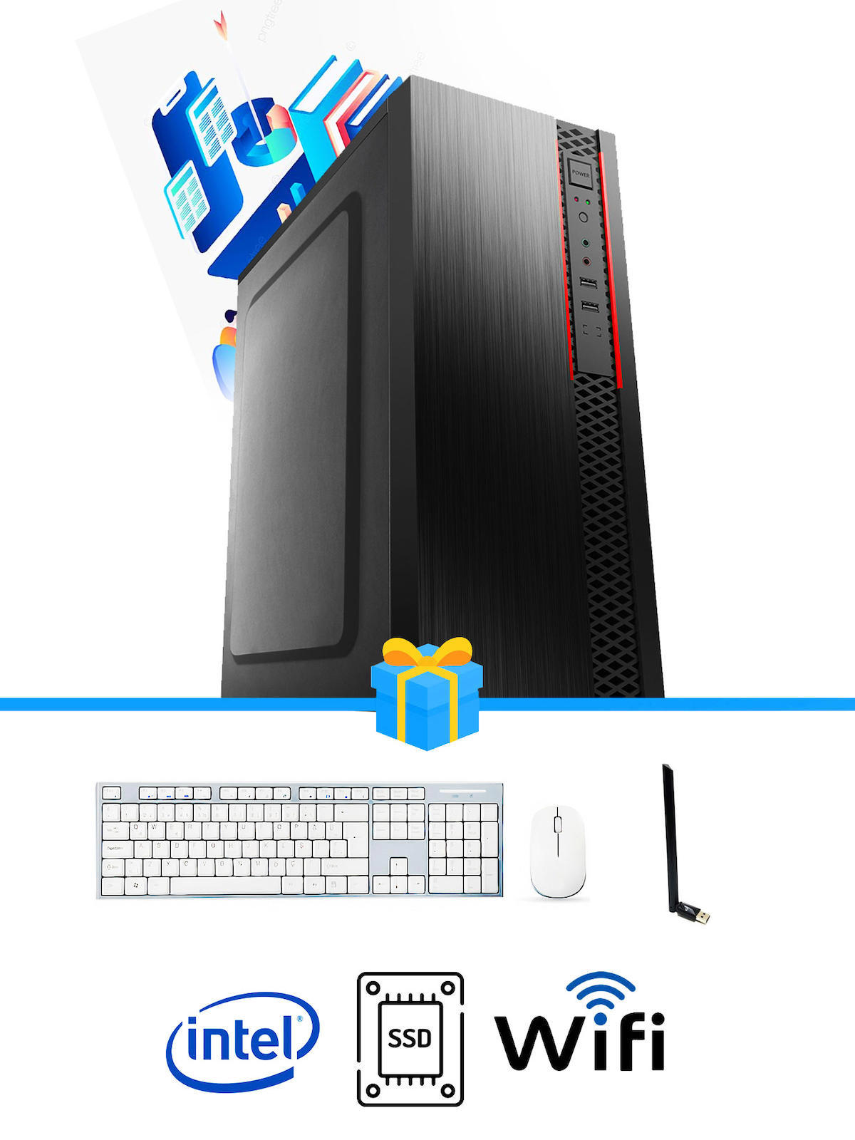 Ramtech Workforce WF432 AMD Ryzen 9 2600 8 GB Ram DDR3 128 GB SSD Mid Tower
FreeDos Masaüstü Bilgisayar