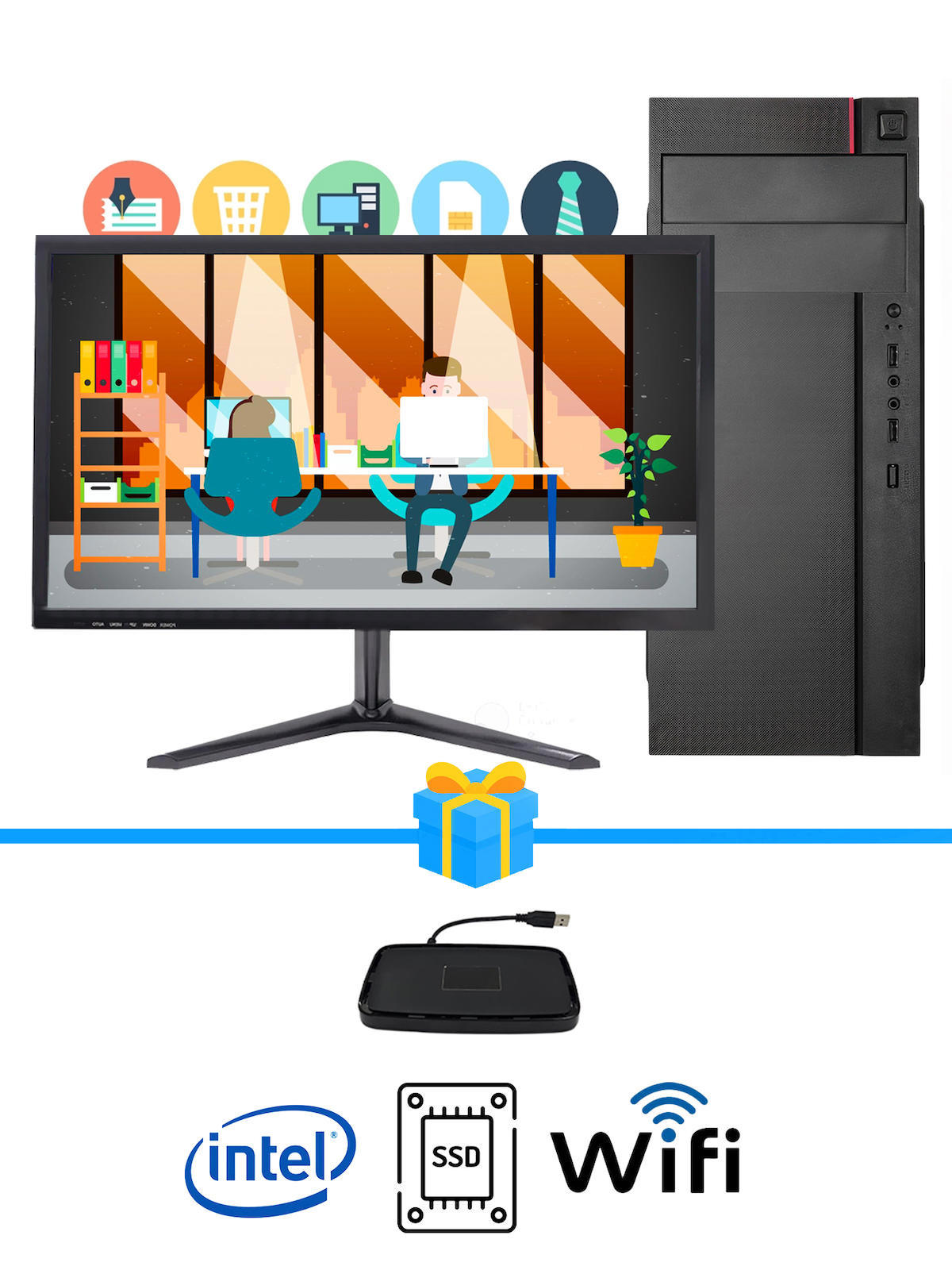 Ramtech Workforce WF269 AMD Ryzen 9 i3 3240 8 GB Ram DDR3 128 GB SSD Mid Tower
FreeDos Masaüstü Bilgisayar