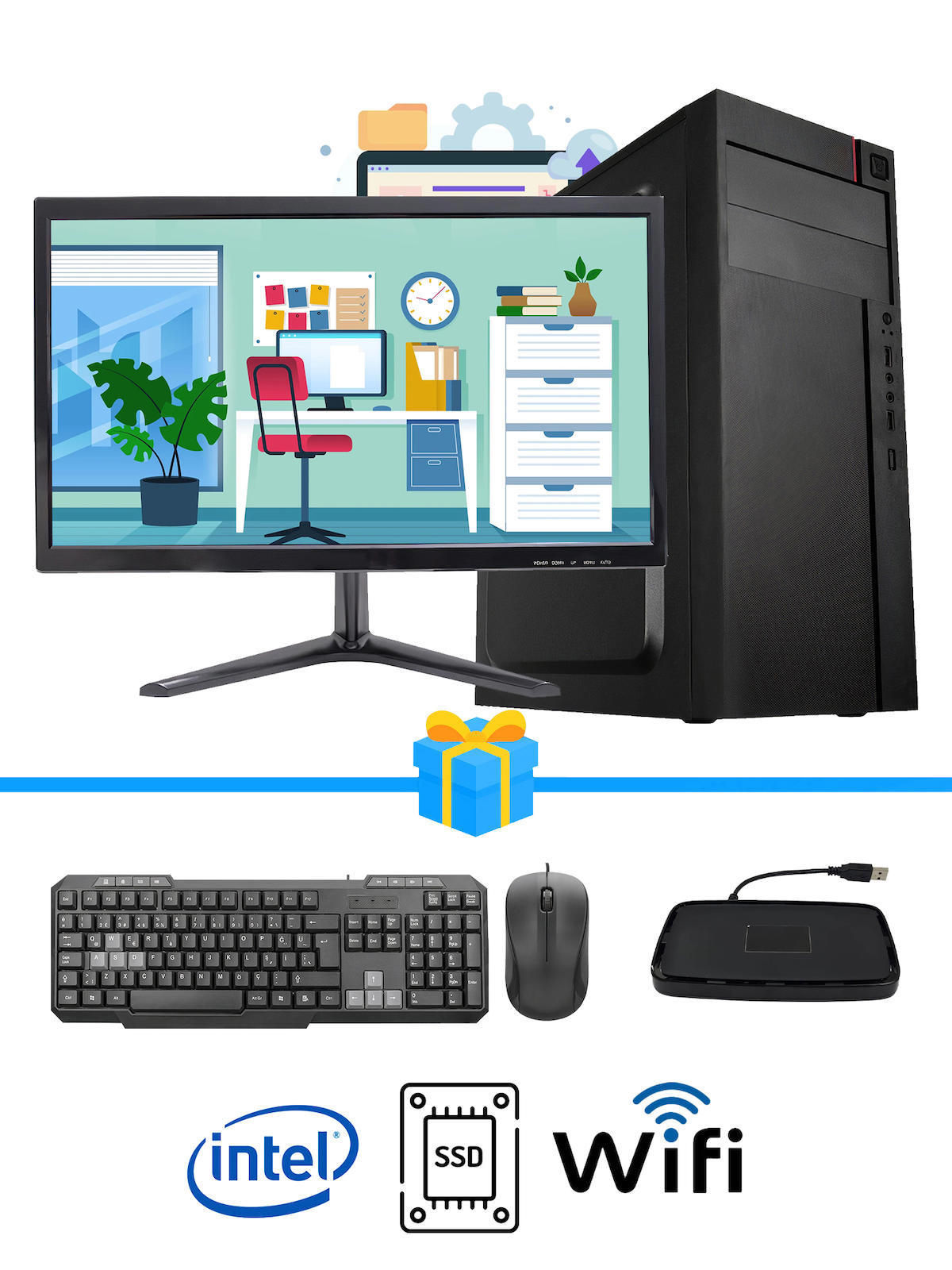 Ramtech Workforce WF301 AMD Ryzen 9 i5 6500 8 GB Ram DDR4 256 GB SSD Mid Tower
FreeDos Masaüstü Bilgisayar