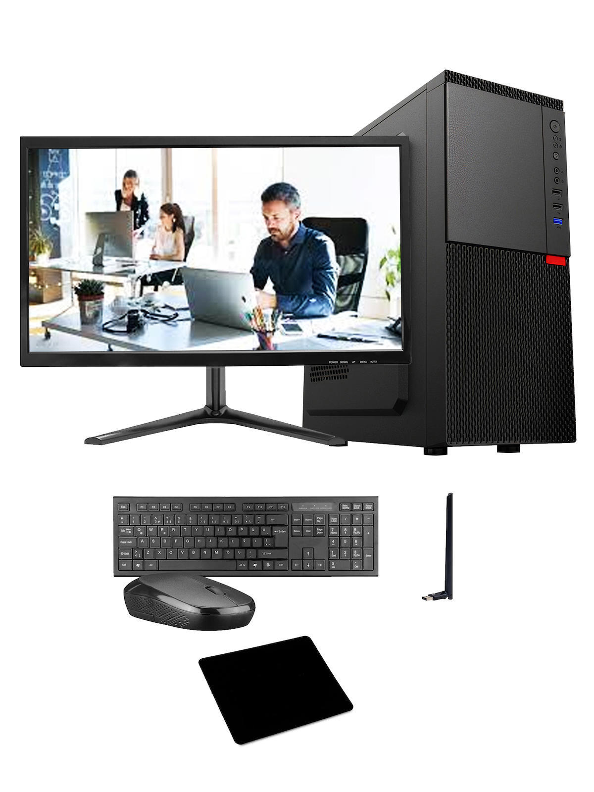 Ramtech Workforce OF510-038 Harici Radeon R5 230 Ekran Kartlı AMD Ryzen 9 i5 10400F 8 GB Ram DDR4 256 GB SSD Mid Tower
 FreeDos Masaüstü Bilgisayar