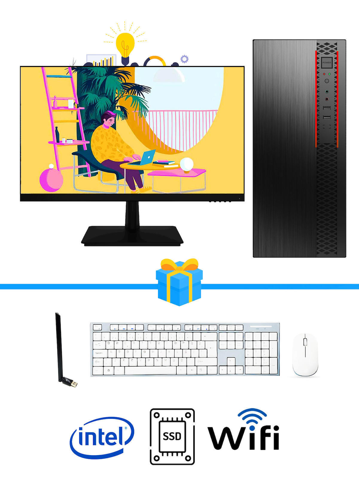 Ramtech Workforce WF433 AMD Ryzen 9 2600 8 GB Ram DDR3 128 GB SSD Mid Tower
FreeDos Masaüstü Bilgisayar