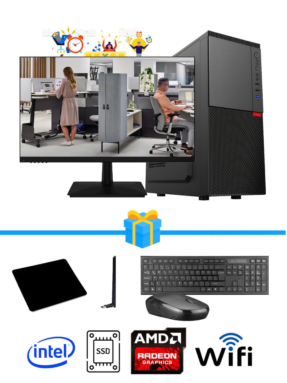 Ramtech Workforce OF710-312 Harici Radeon R5 230 Ekran Kartlı AMD Ryzen 9 i7-10700F 16 GB Ram DDR4 512 GB SSD Mid Tower
FreeDos Masaüstü Bilgisayar