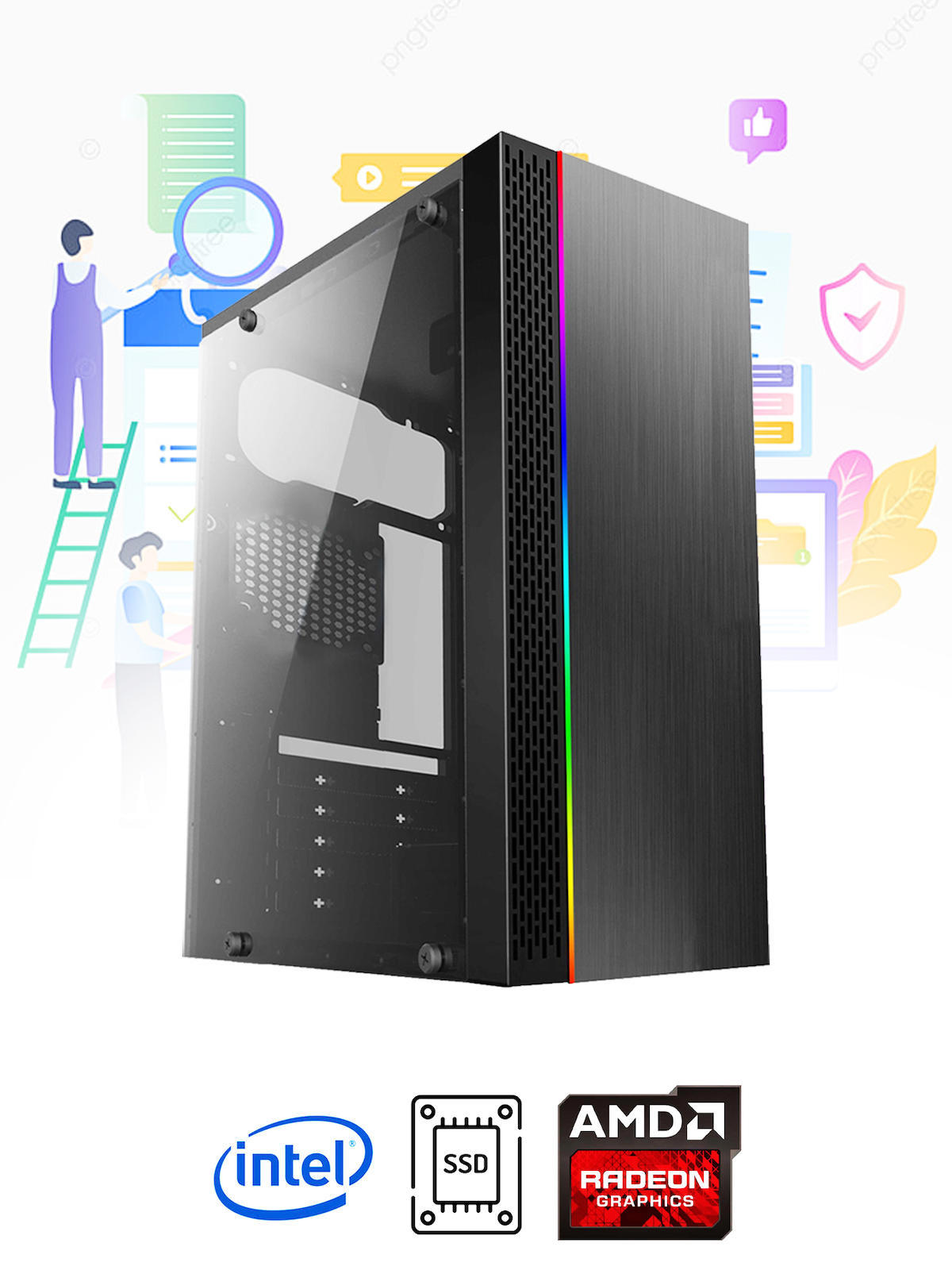 Ramtech Workforce WF316 AMD Ryzen 9 X5670 16 GB Ram DDR3 256 GB SSD Mid Tower
FreeDos Masaüstü Bilgisayar