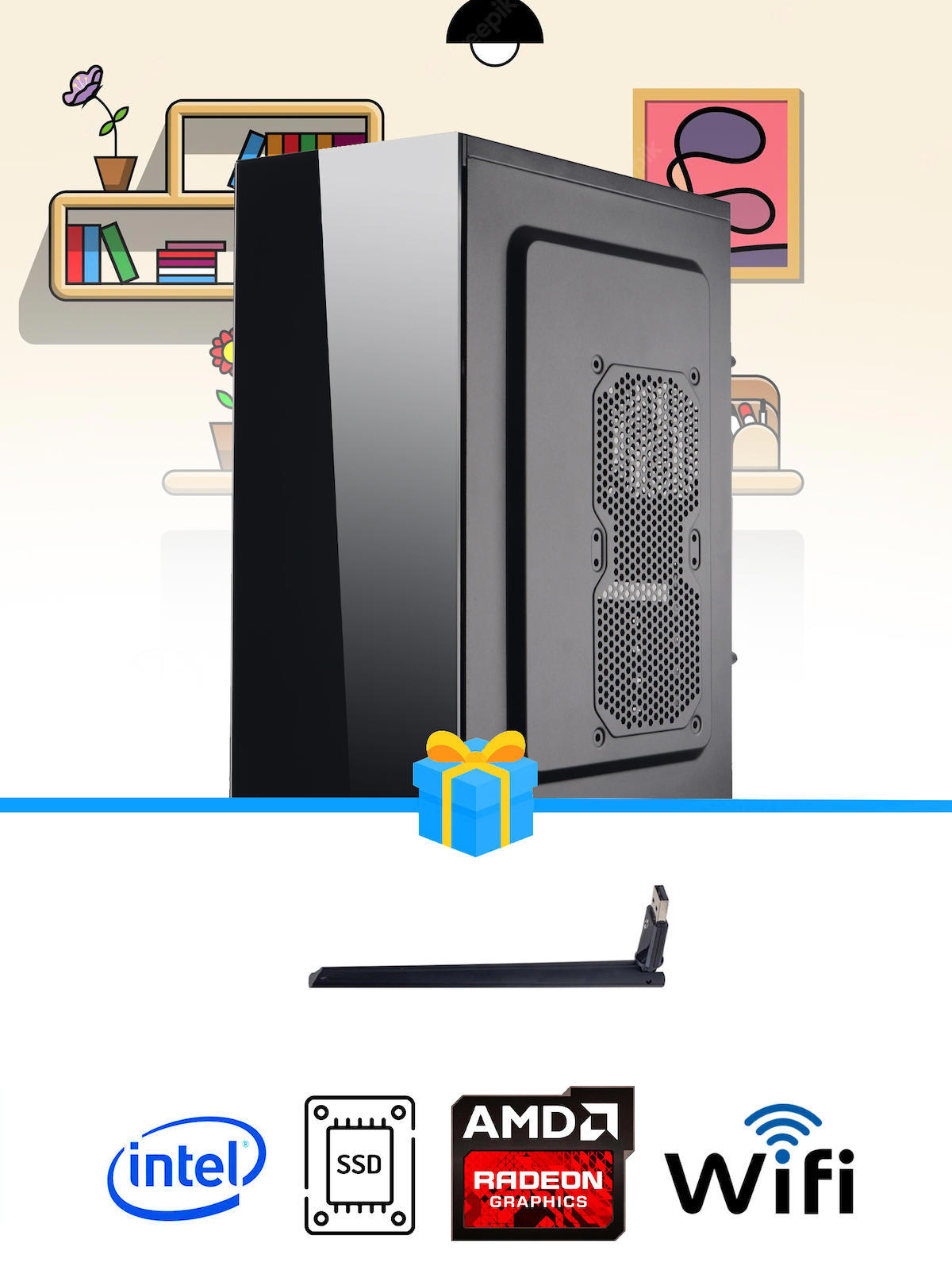 Ramtech Workforce OF310-141 Harici Radeon R5 230 Ekran Kartlı AMD Ryzen 7 i3 10100F 8 GB Ram DDR4 512 GB SSD Mid Tower
FreeDos Masaüstü Bilgisayar