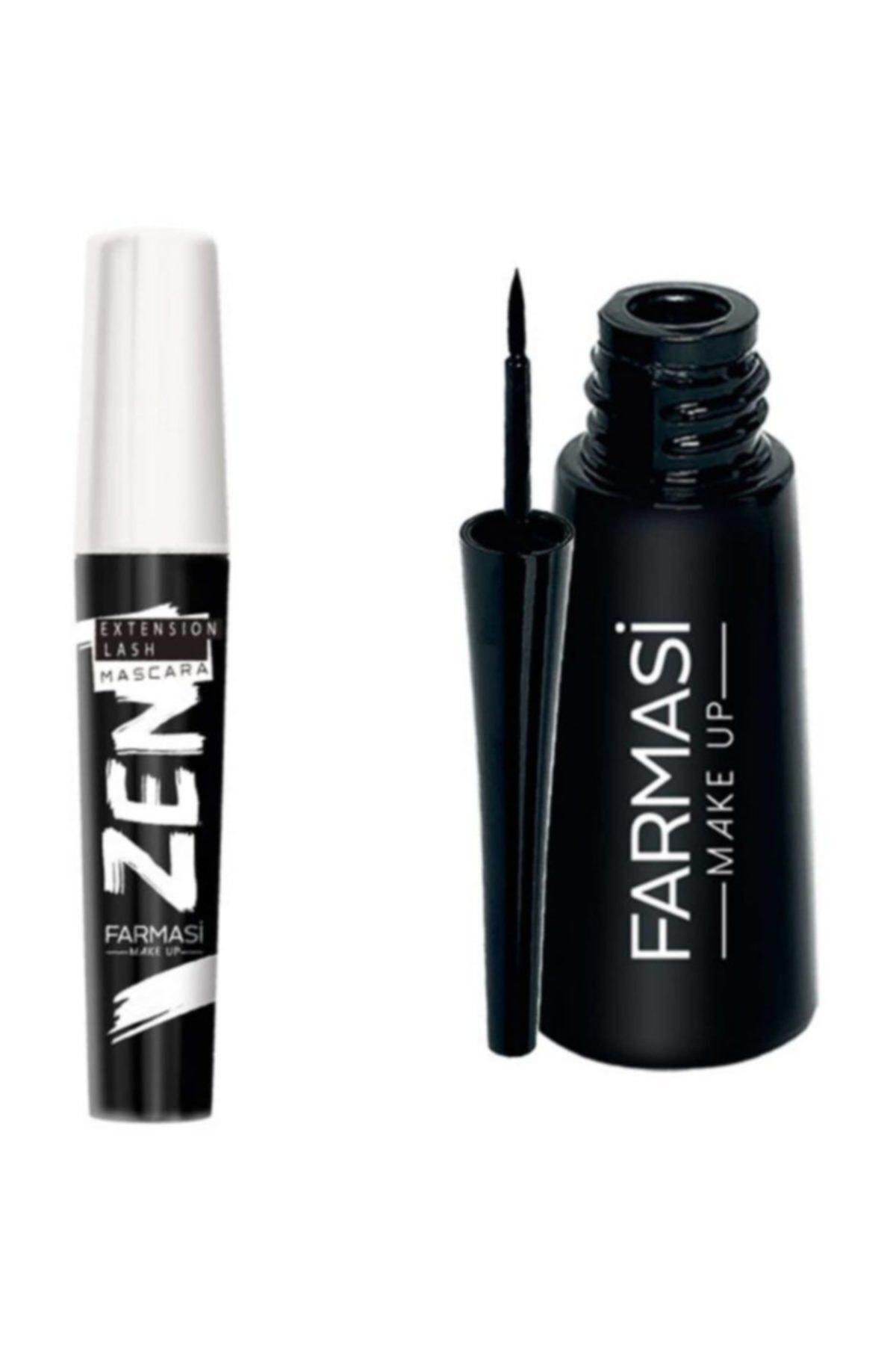 Farmasi Mat Siyah Likit Eyeliner + Zen Maskara