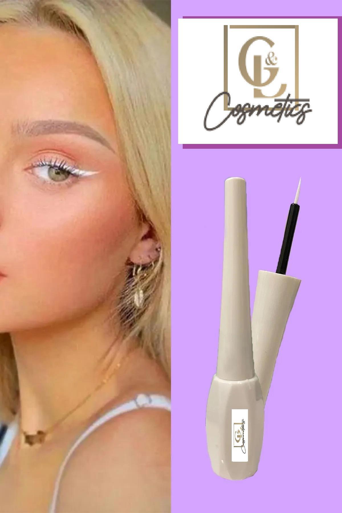 G&L Cosmetics Suya Dayanıklı Mat Beyaz Likit Eyeliner