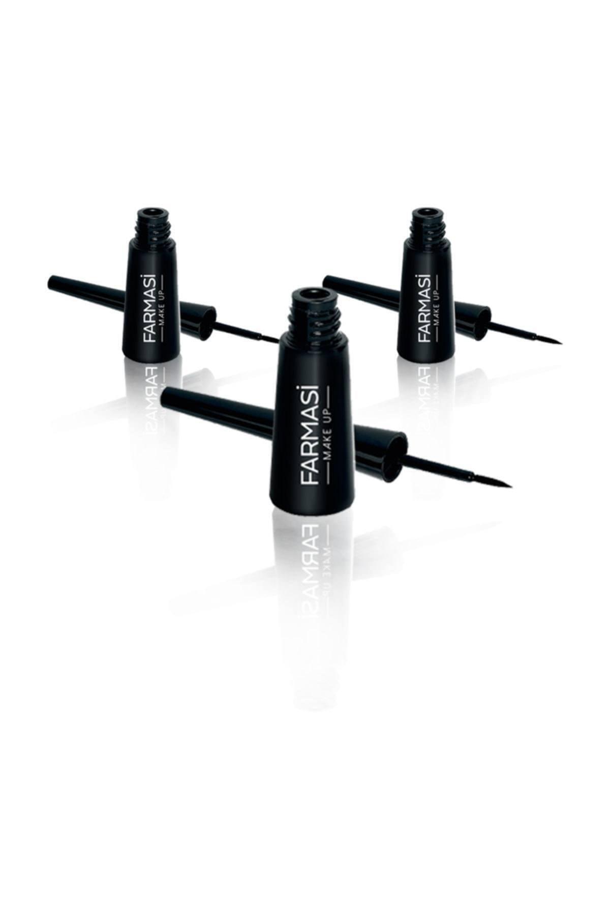 Farmasi Mat Siyah Likit Eyeliner 3 Adet