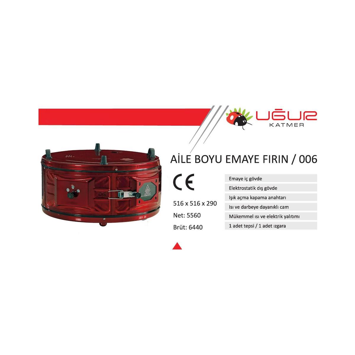 Uğur U002 32 lt Elektrikli Fırın Kırmızı
