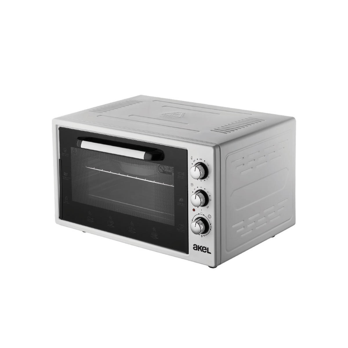 Akel AF380 38 lt F Enerji Sınıfı Fırın Gri