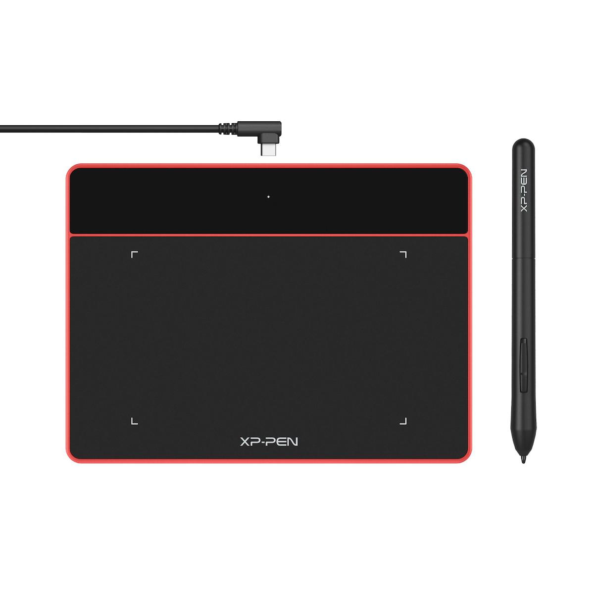 Xp-Pen Deco Fun XS Kablosuz Kalemli 4.8 inç Grafik Tablet Kırmızı