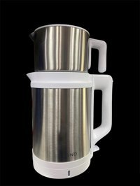 Luno LT39007X01 Otomatik Paslanmaz Çelik Demlikli 1800 W Işıklı Paslanmaz Çelik Inox Çay Makinesi