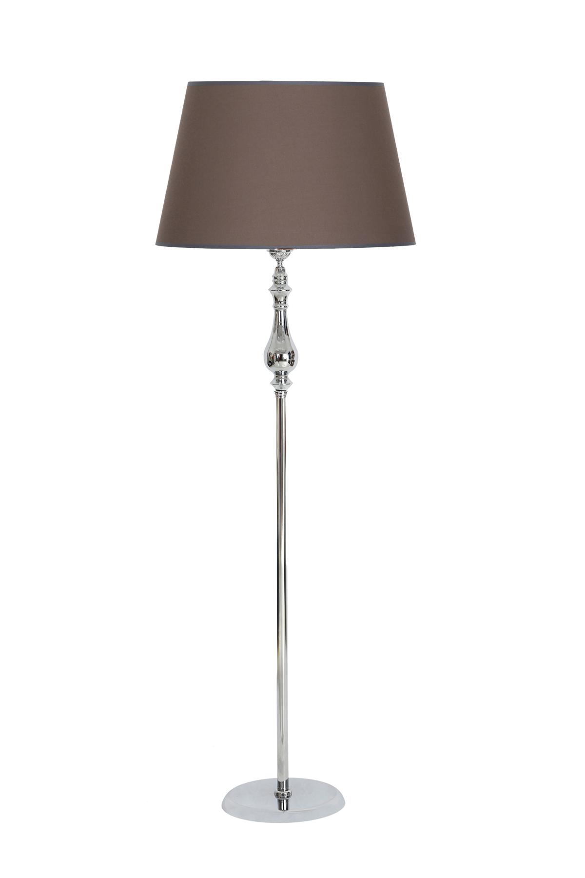 Vinner Solid Modern Tekli Metal Tek Ayaklı Şapka Lambader Koyu Kahverengi