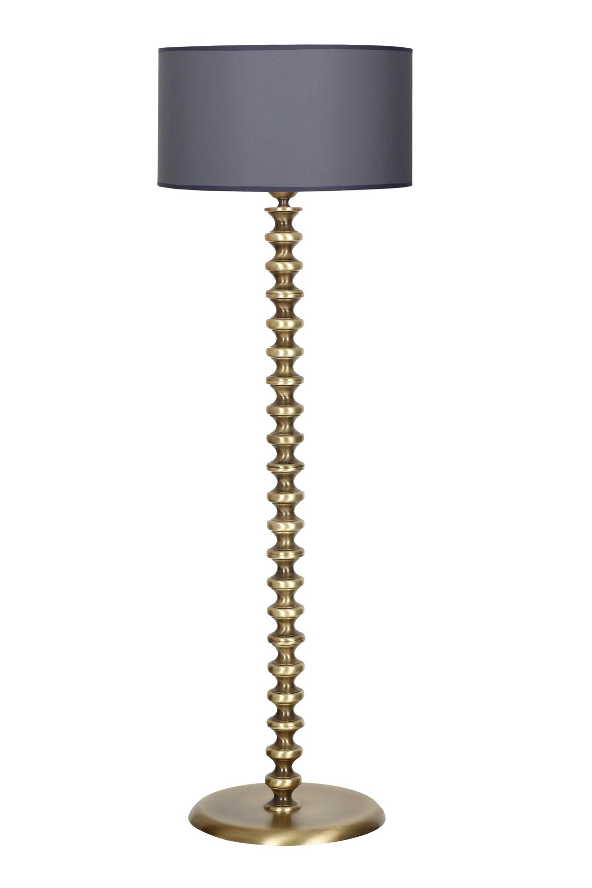 Vinner Jasmine Series 5802 Eskitme Tekli Metal Tek Ayaklı Silindir Lambader Antrasit