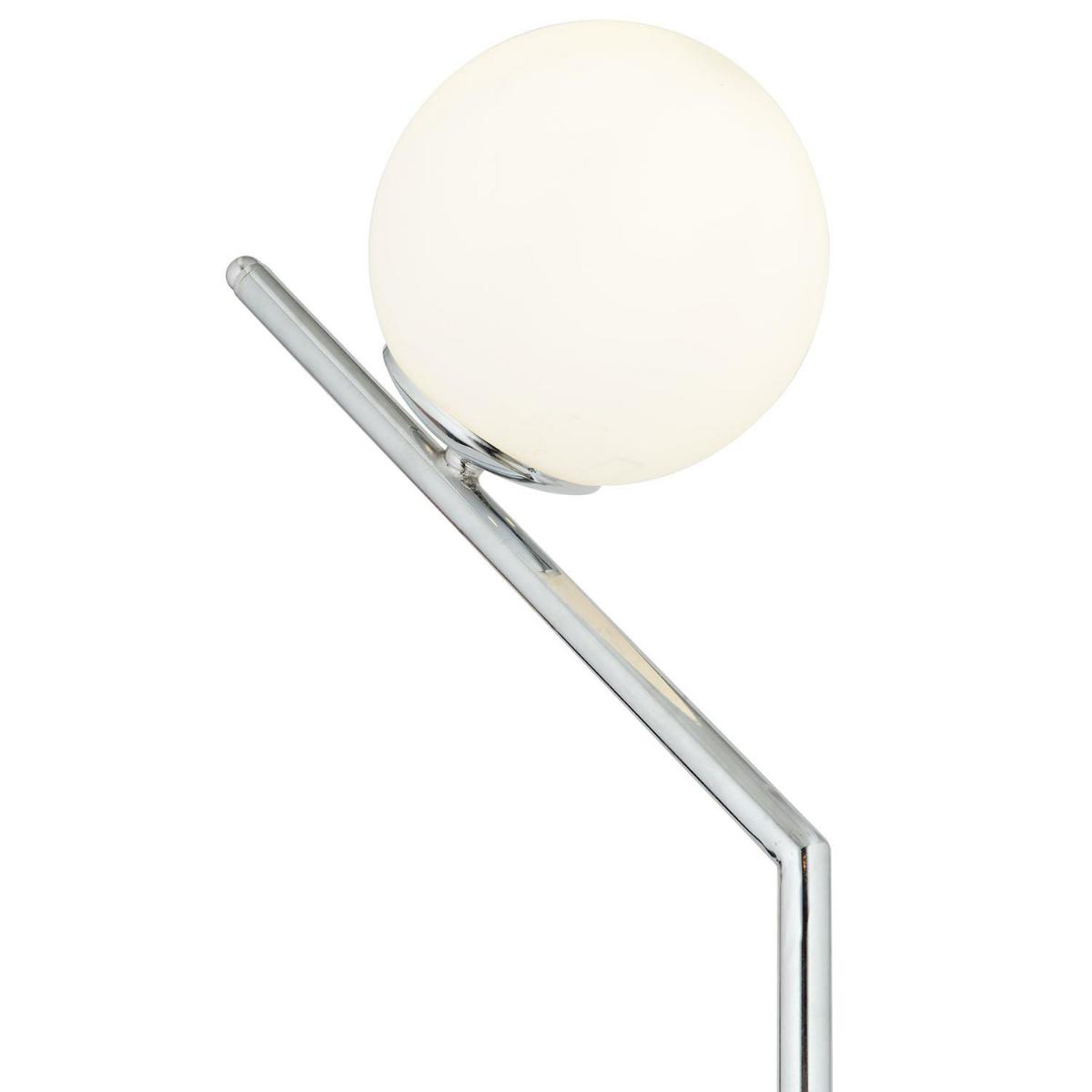 Apliqa Modern Tekli Metal Tek Ayaklı Top Lambader Beyaz