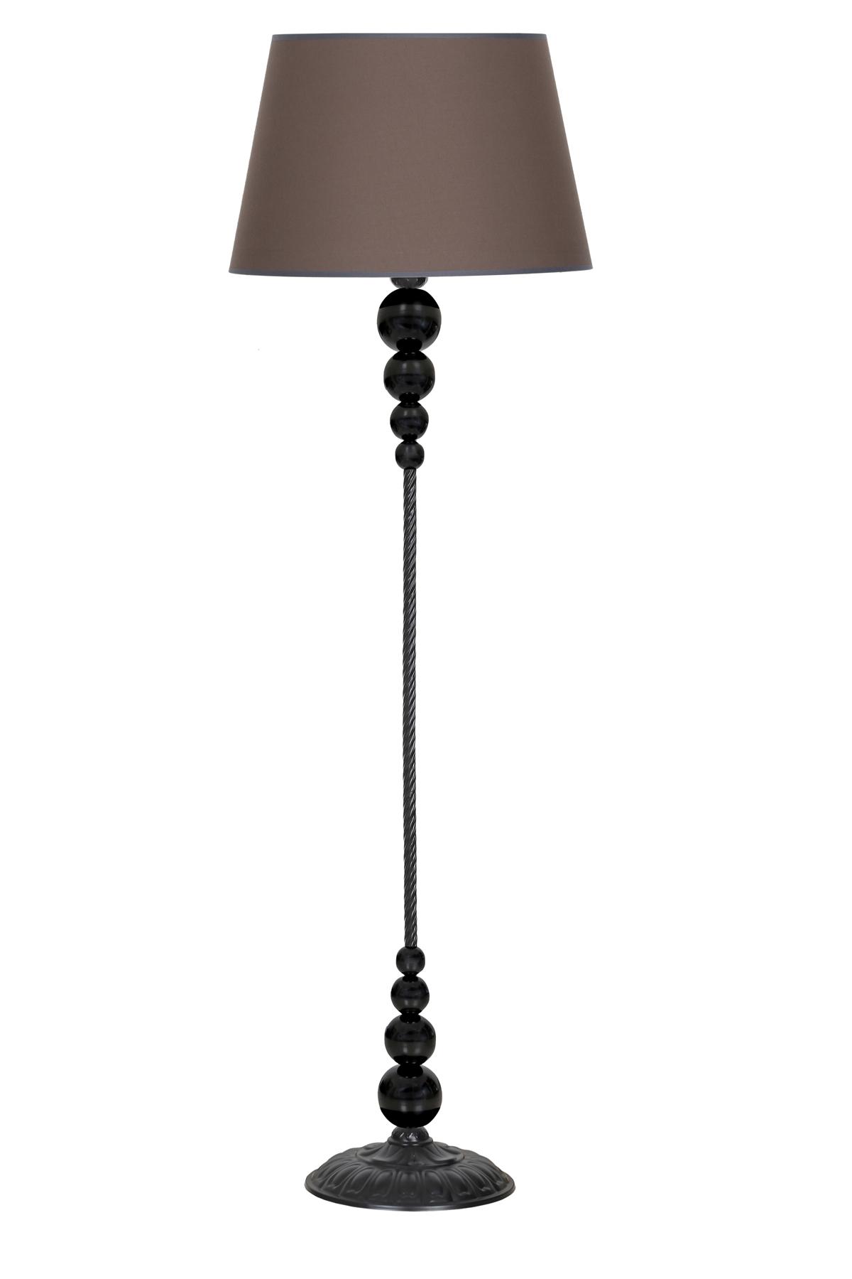 Vinner Caracas Modern Tekli Metal Tek Ayaklı Şapka Lambader Kahverengi