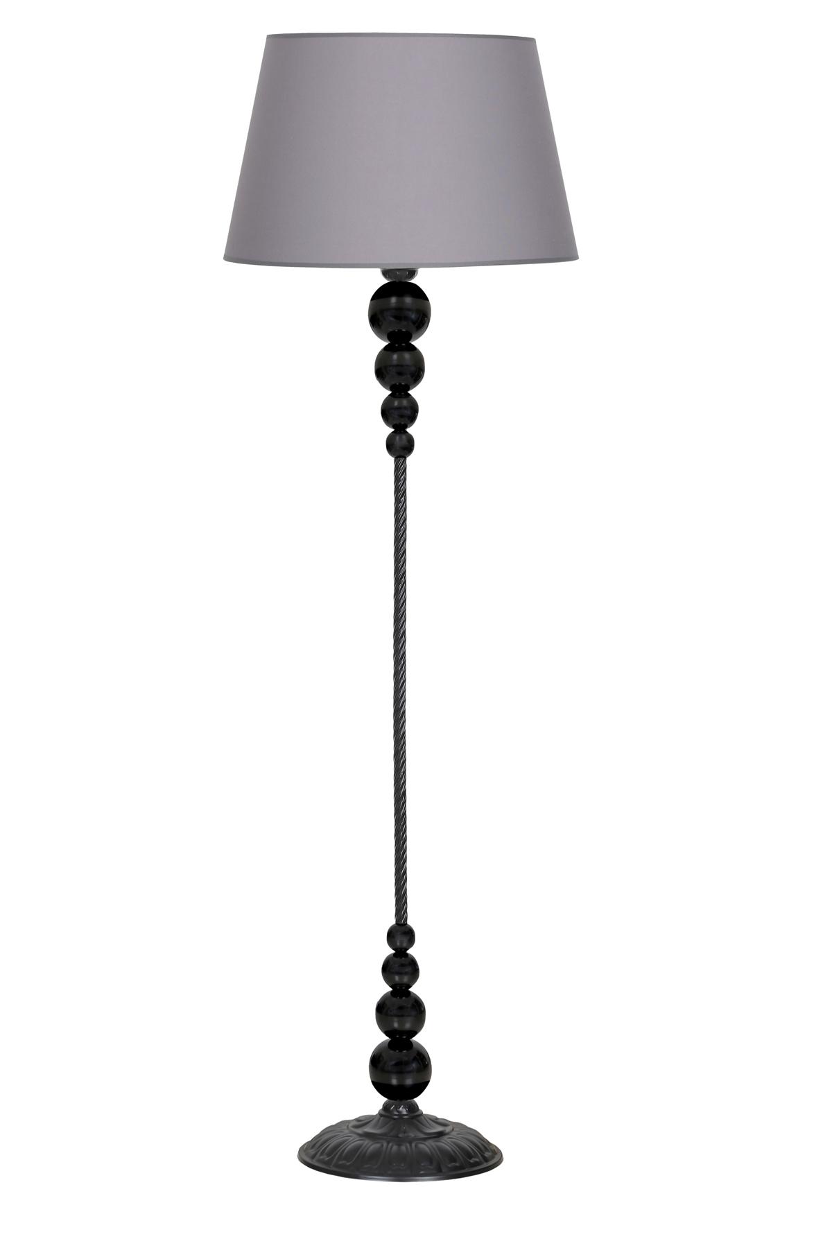 Vinner Caracas Modern Tekli Metal Tek Ayaklı Şapka Lambader Gri