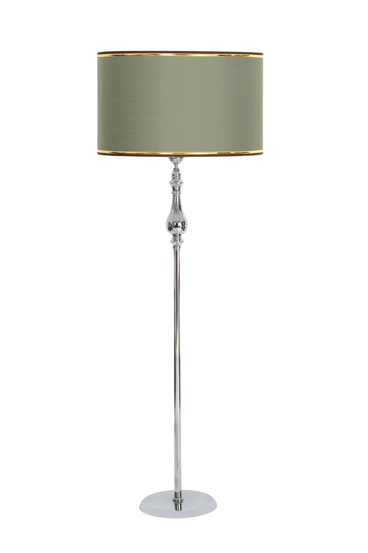 Vinner Solid Modern Tekli Metal Tek Ayaklı Silindir Lambader Yeşil