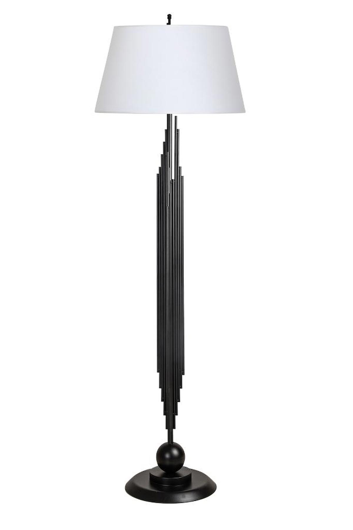 Vinner Marche Modern Tekli Metal Tek Ayaklı Şapka Lambader Beyaz