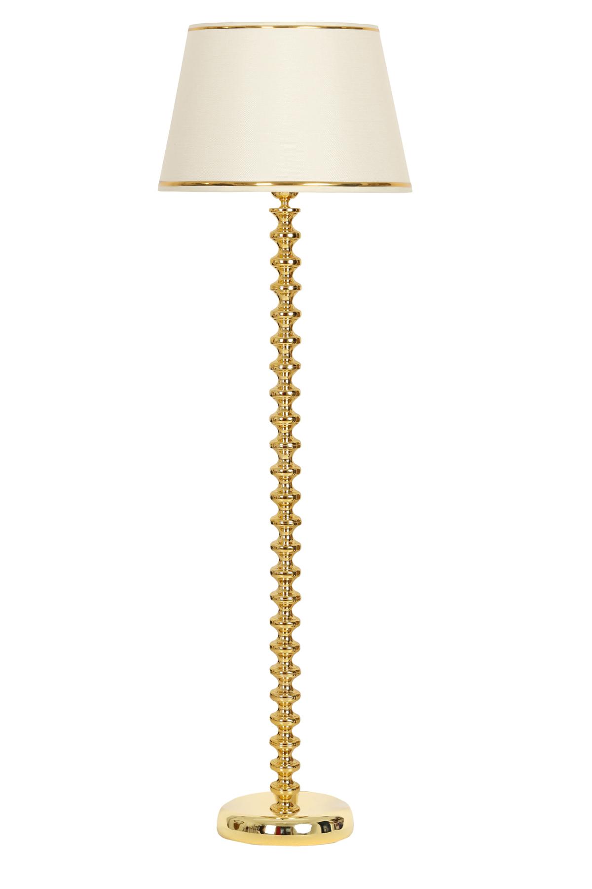 Vinner Jasmine Series 5802 Modern Tekli Metal Tek Ayaklı Şapka Lambader Krem