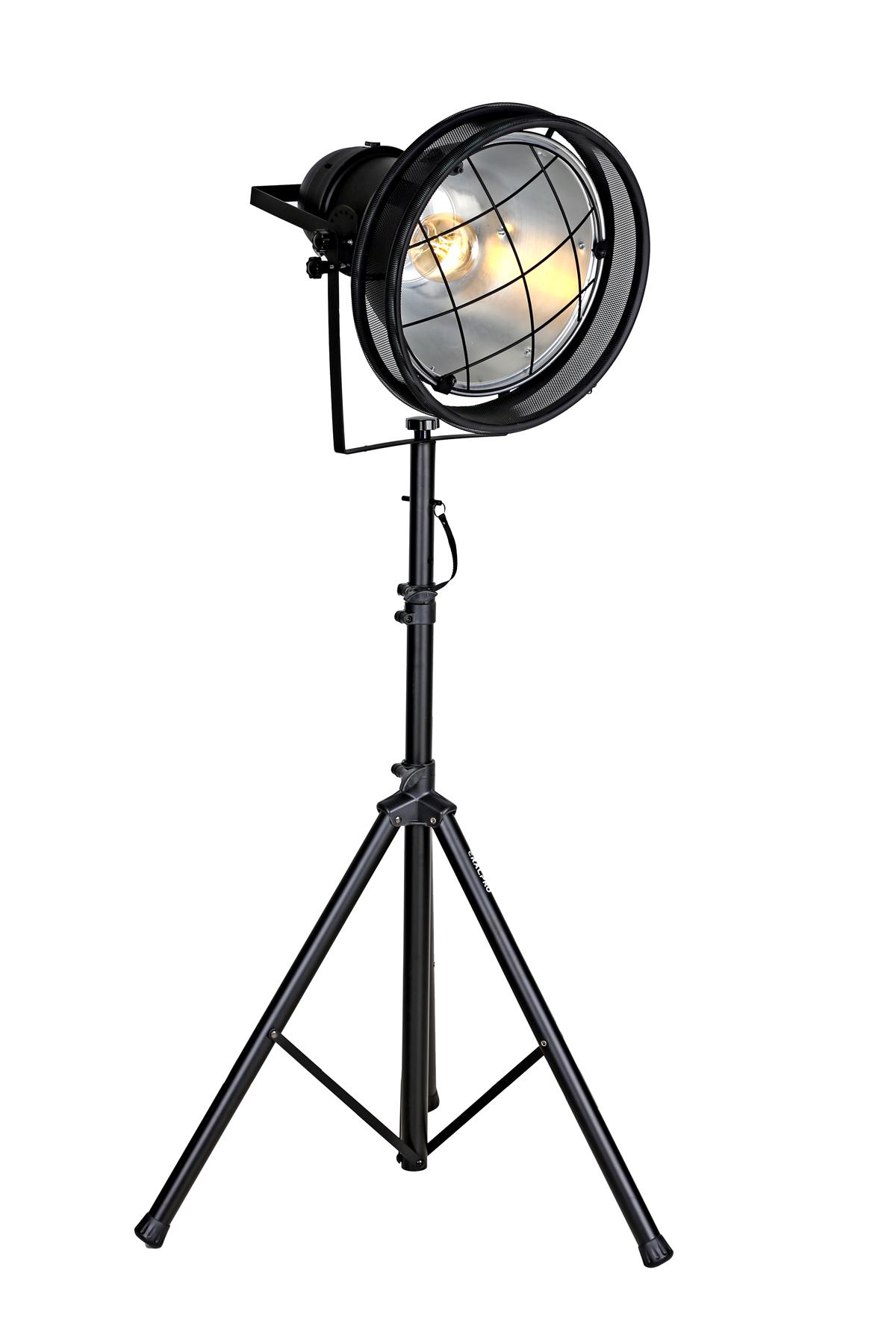 Vinner Styling Modern Tekli Metal 3 Ayaklı Tripod Lambader Siyah