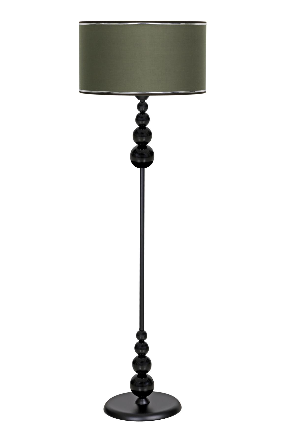 Vinner Prag Modern Tekli Metal Tek Ayaklı Silindir Lambader Haki