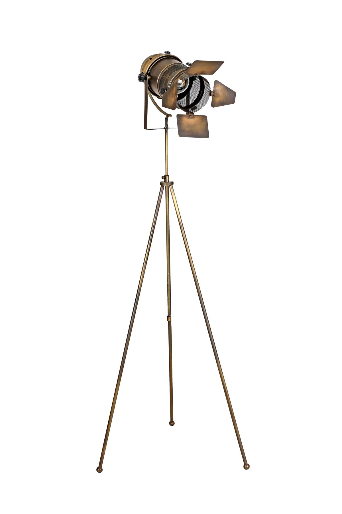Vinner Styling Modern Tekli Metal 3 Ayaklı Tripod Lambader Eskitme