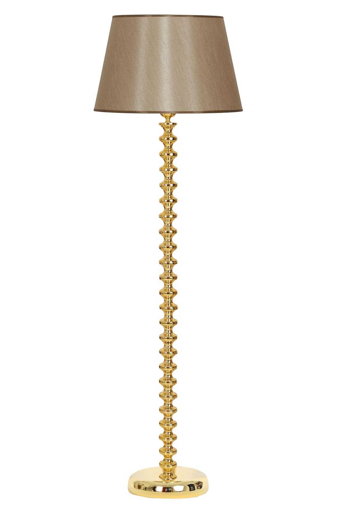 Vinner Jasmine Series 5802 Modern Tekli Metal Tek Ayaklı Şapka Lambader Vizon