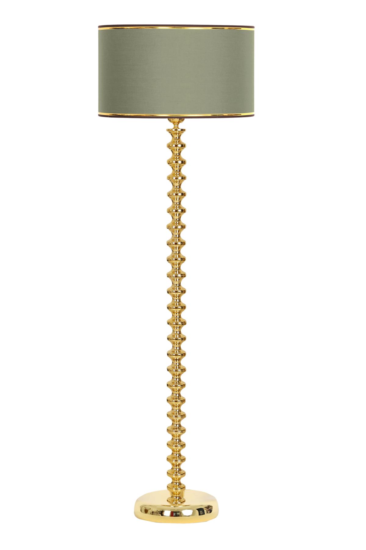 Vinner Jasmine Series 5802 Modern Tekli Metal Tek Ayaklı Silindir Lambader Haki