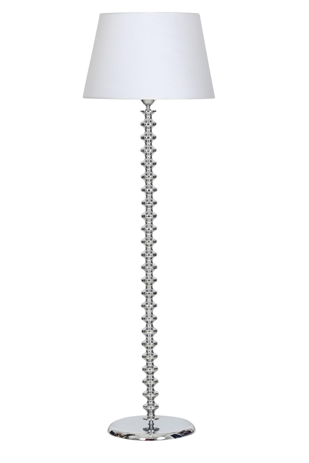 Vinner Jasmine Series LM-5803 Modern Tekli Metal Tek Ayaklı Şapka Lambader Beyaz