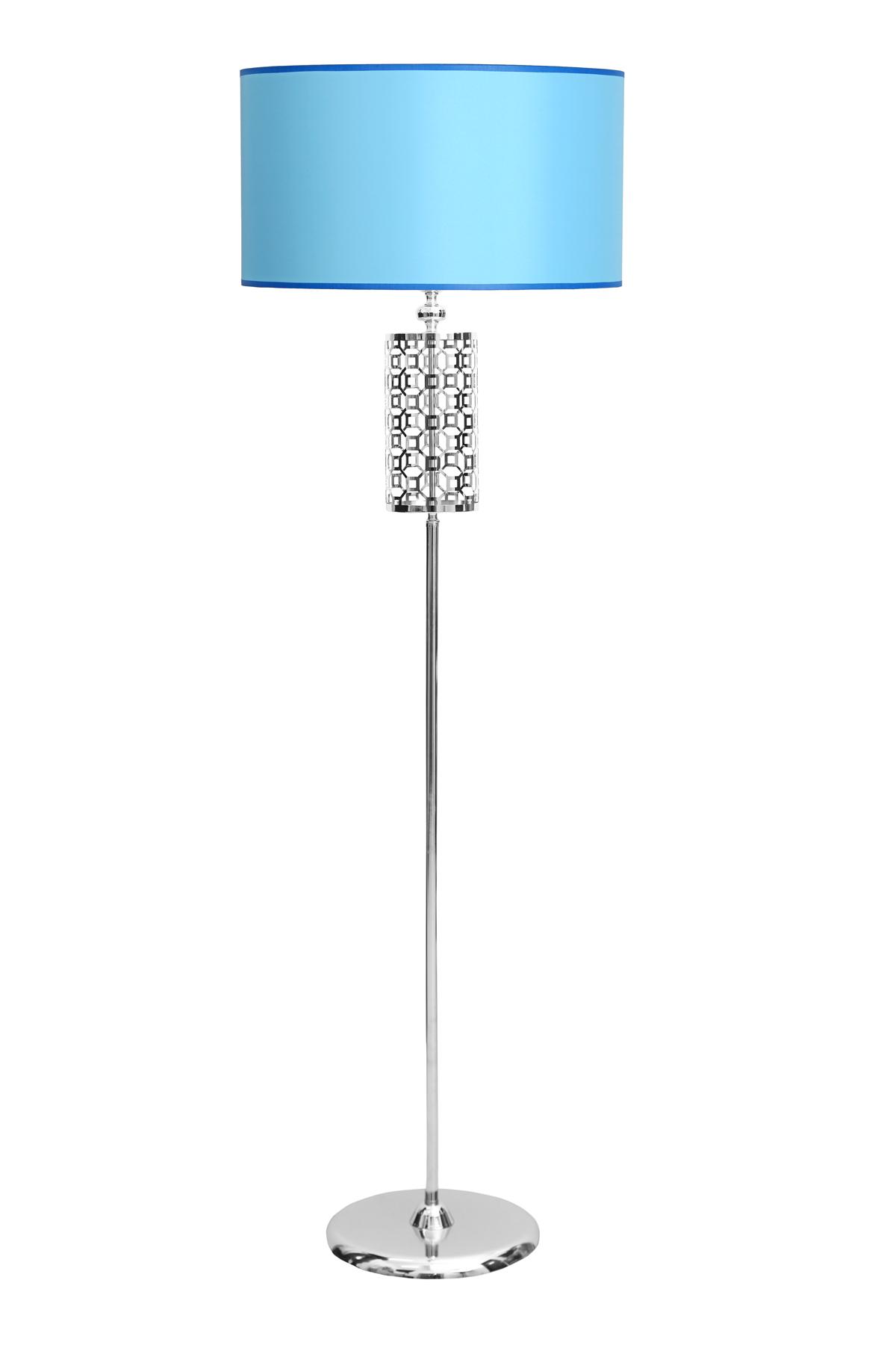 Vinner Laser 5708 Modern Tekli Metal Tek Ayaklı Silindir Lambader Turkuaz