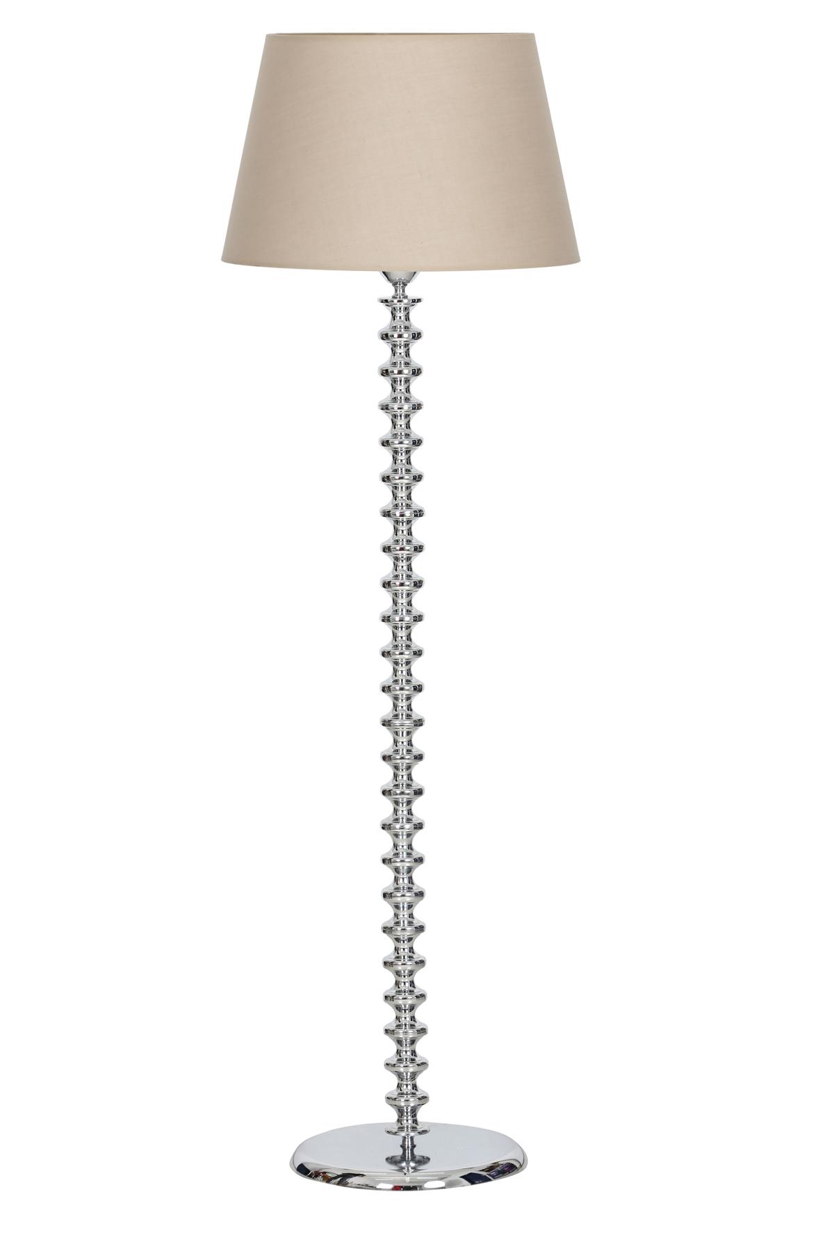 Vinner Jasmine Series LM-5803 Modern Tekli Metal Tek Ayaklı Şapka Lambader Krem
