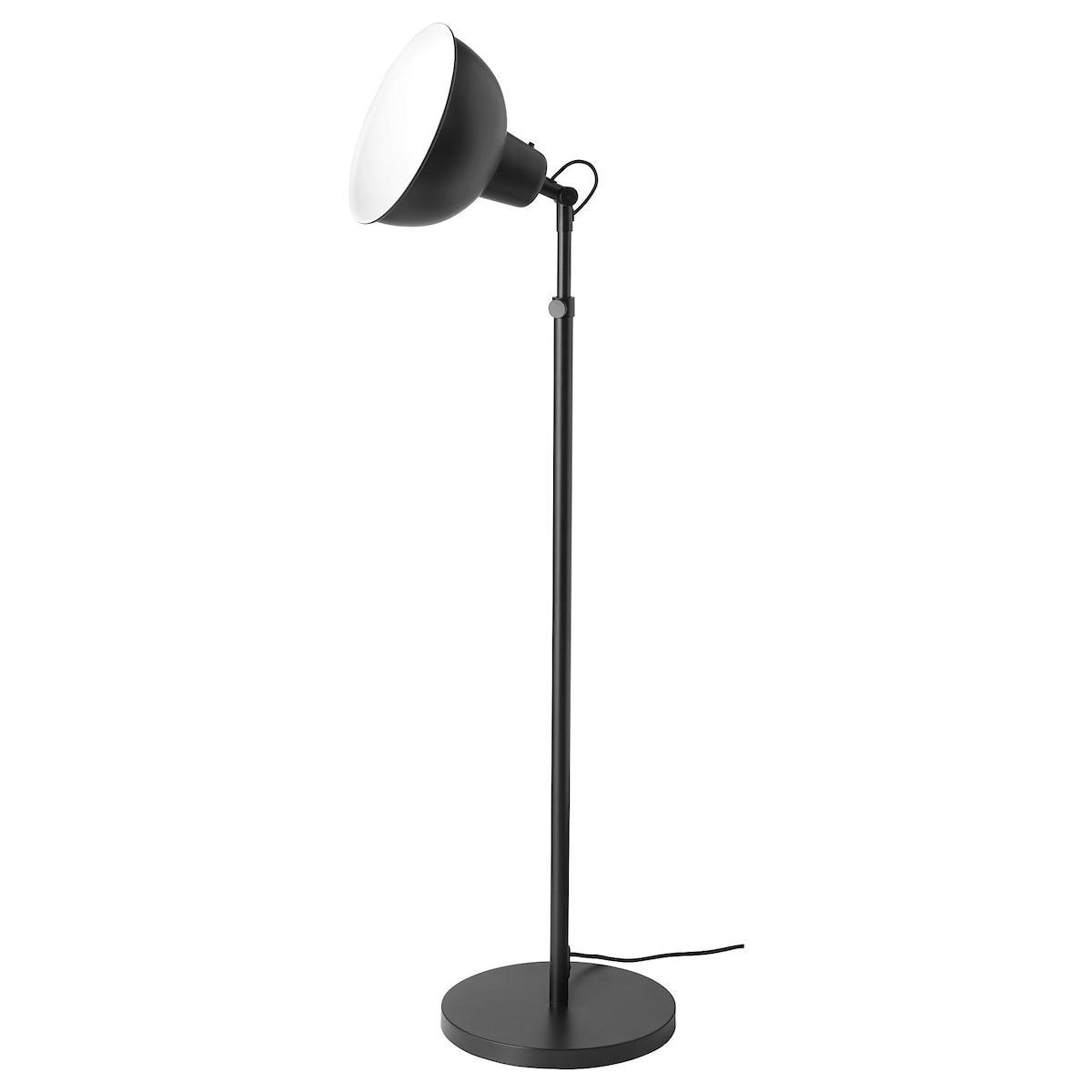 Hobiceyiz Modern Tekli Metal Tek Ayaklı Şapka Lambader Siyah