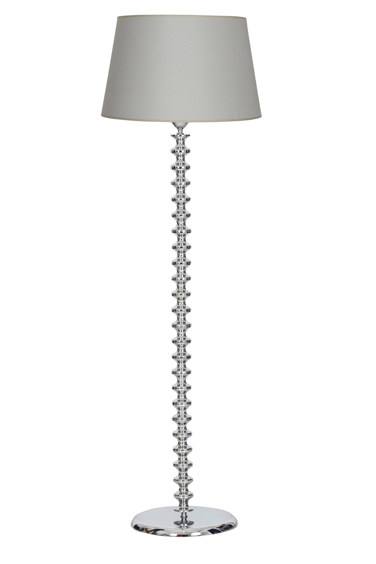 Vinner Jasmine Series LM-5803 Modern Tekli Metal Tek Ayaklı Şapka Lambader Açık Gri