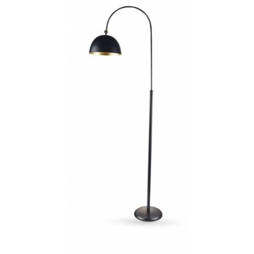 D-Light Retro Tekli Metal Tek Ayaklı Mantar Lambader Siyah
