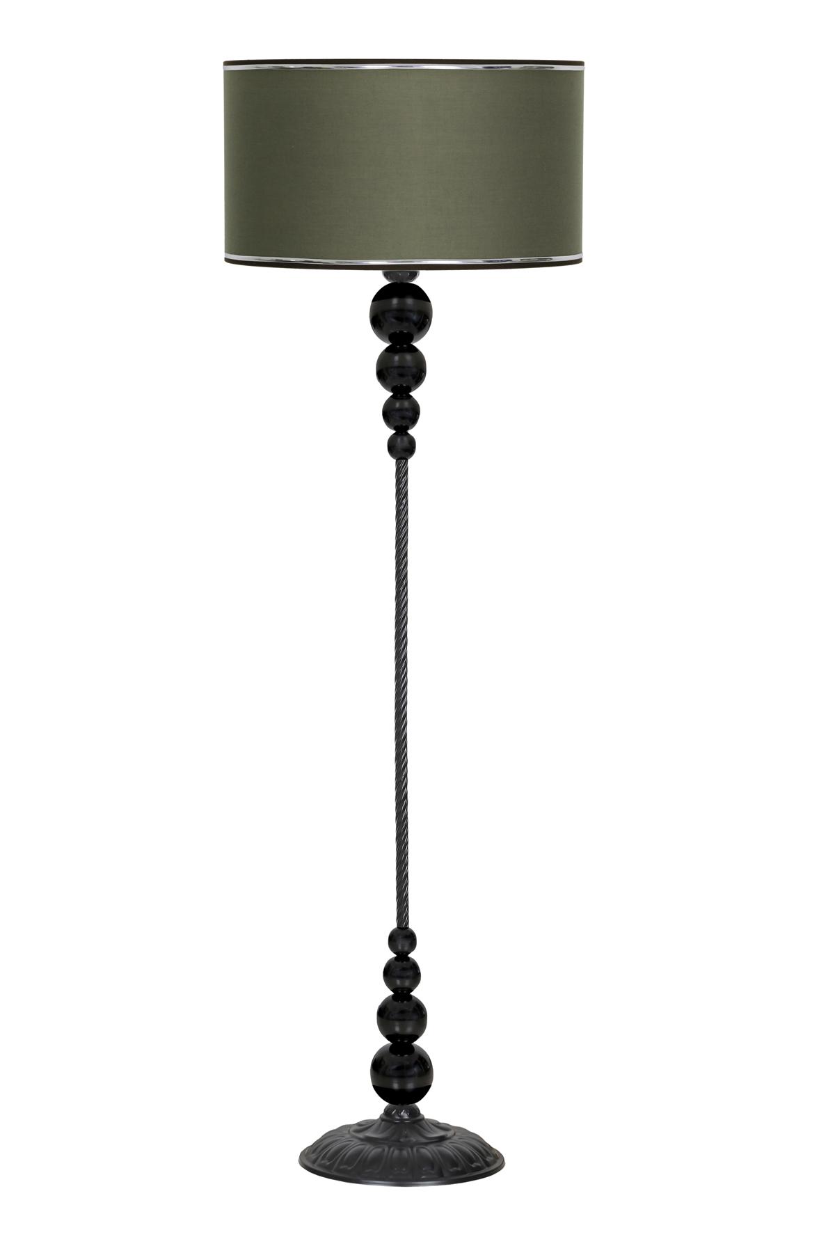 Vinner Caracas Modern Tekli Metal Tek Ayaklı Silindir Lambader Haki